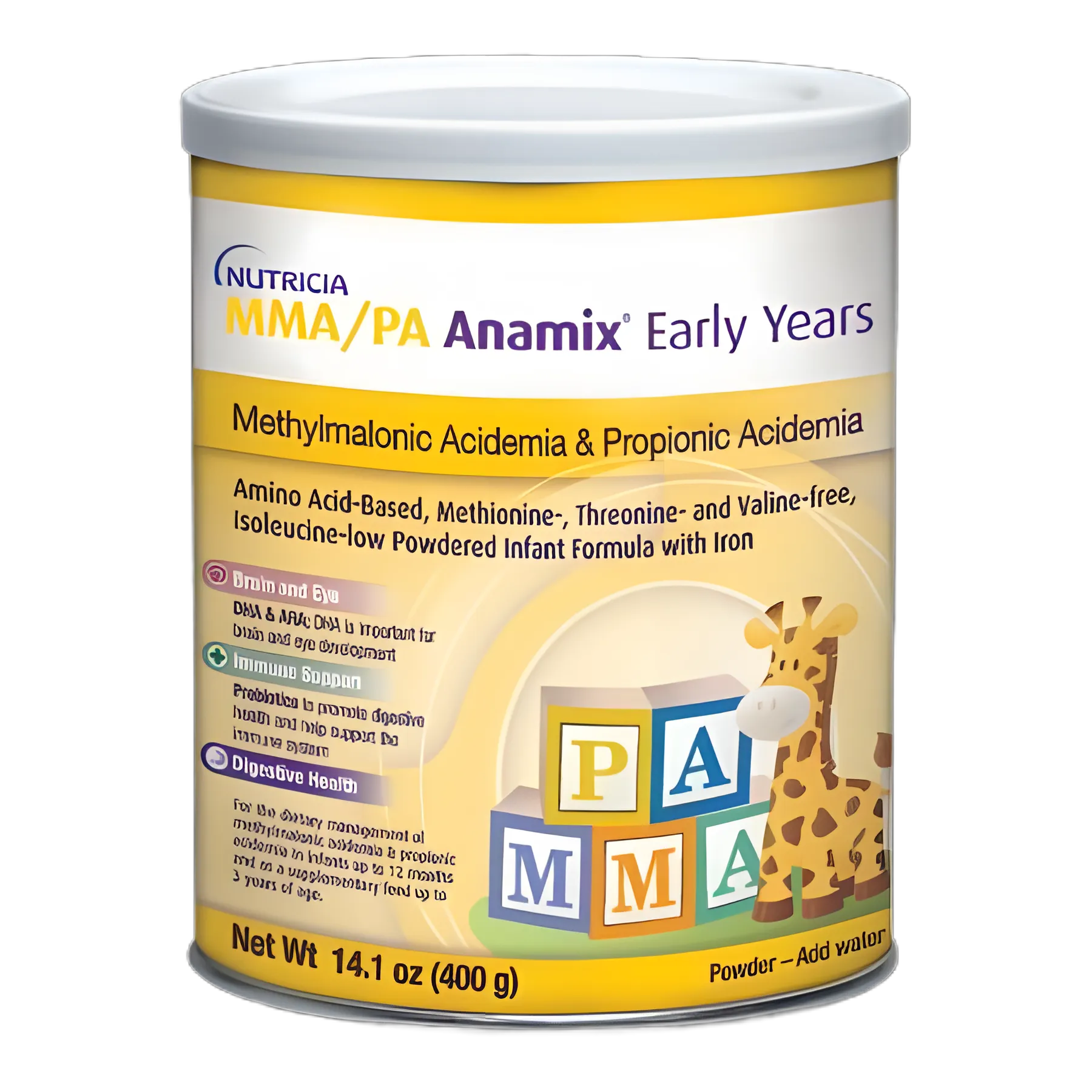 Infant Formula MMA/PA Anamix Early Years Unflavored 14.1 oz Can Powder for Methylmalonic Acidemia and Propionic Acidemia