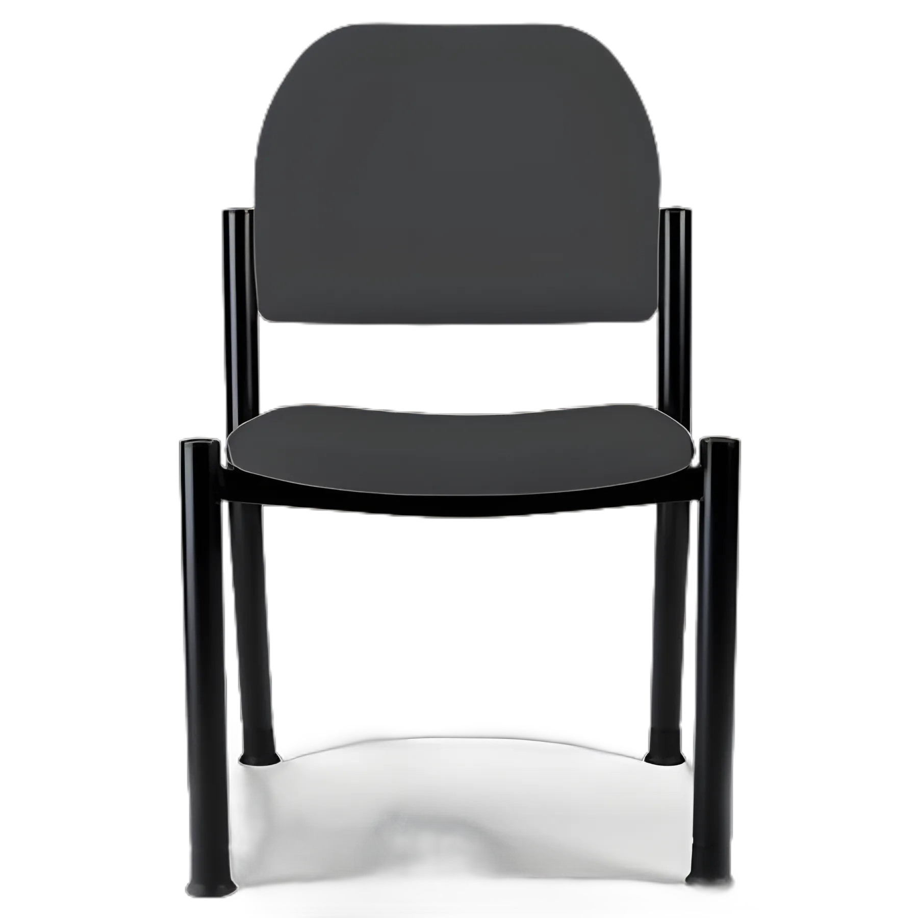 Ritter 280 Obsidian Side Chair Without Armrests - Durable Vinyl, 400 lbs Capacity