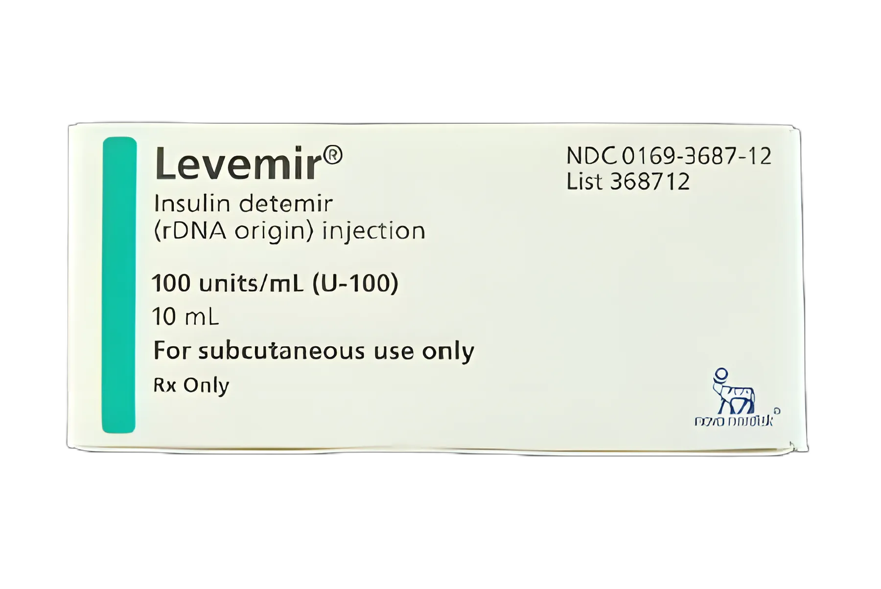 Levemir® Insulin Detemir 100 U / mL Injection Multiple-Dose Vial 10 mL