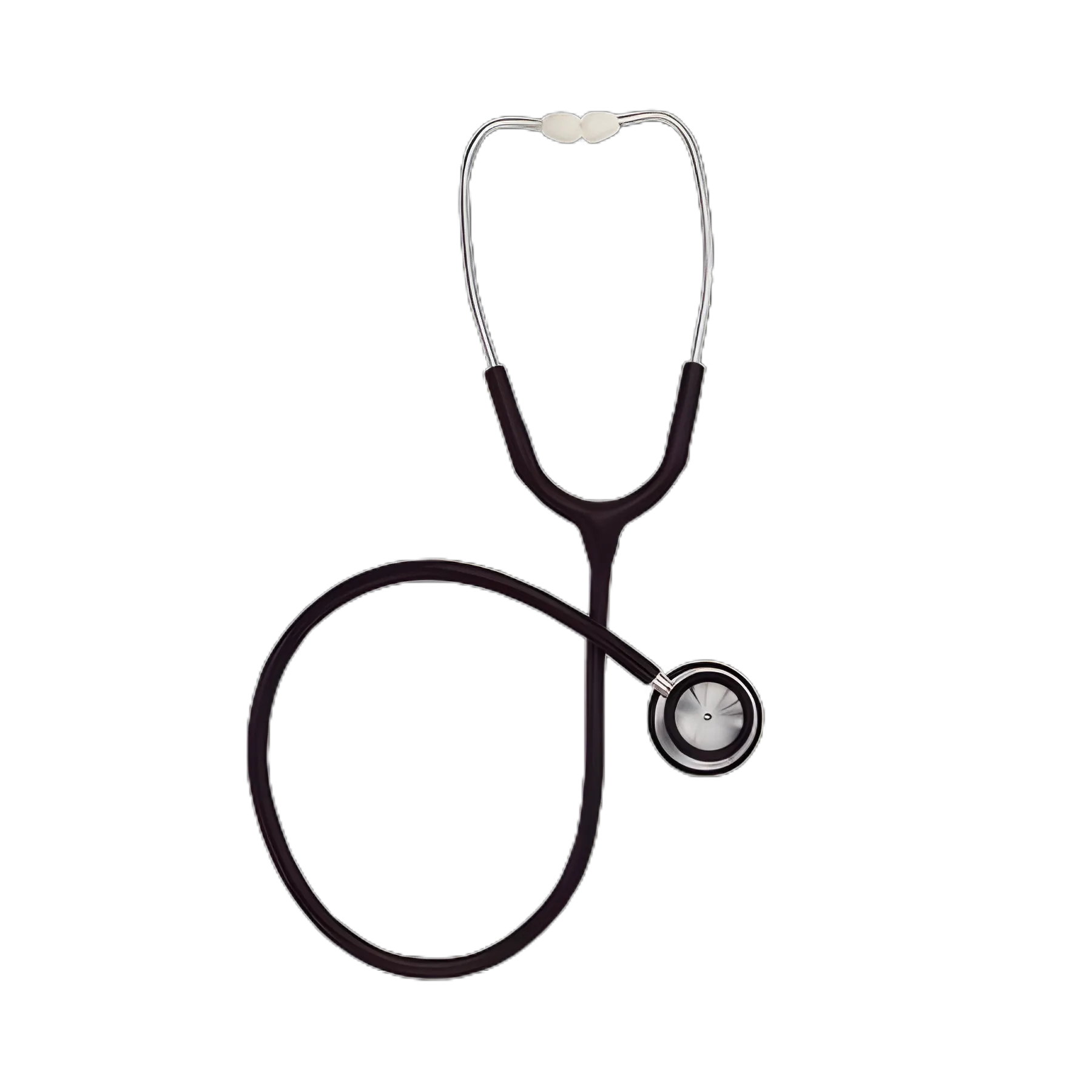 Clinician Stethoscope Mabis® Black 1-Tube 22 Inch Tube Double Sided Chestpiece