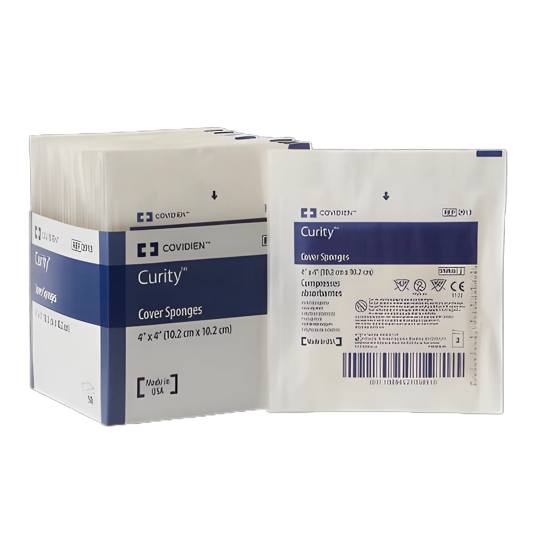 Nonwoven Sponge Curity™ 4 X 4 Inch 2 per Pack Sterile 4-Ply Square - 2913