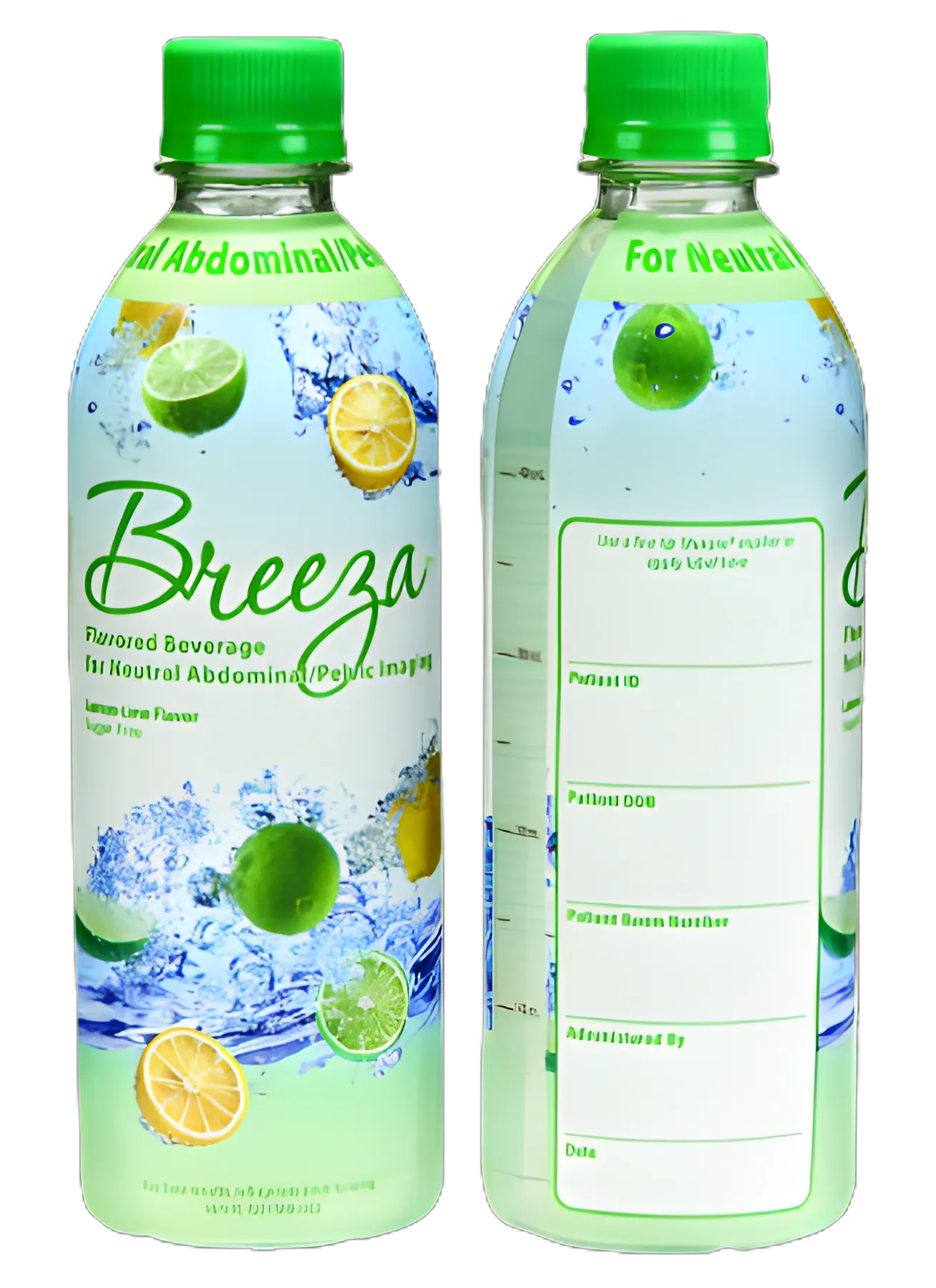 Breeza® Lemon Lime Flavored Liquid for Abdominal/Pelvic Imaging - 500 mL
