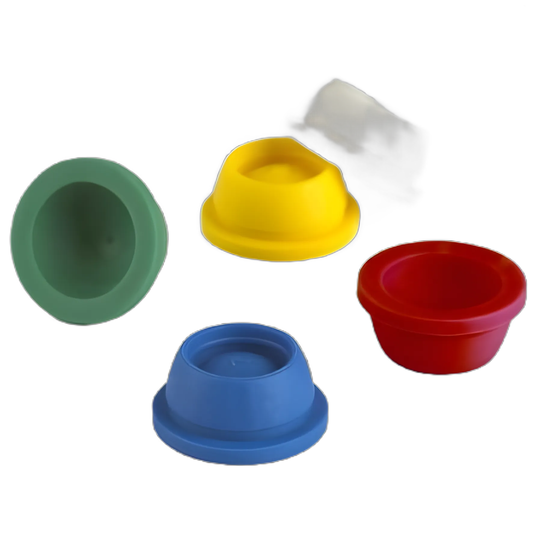 Globe® Scientific Tube Closure TPE / Santoprene Plug Cap Blue For 16 mm Recapping Vacuum Blood Tubes and Test Tubes NonSterile