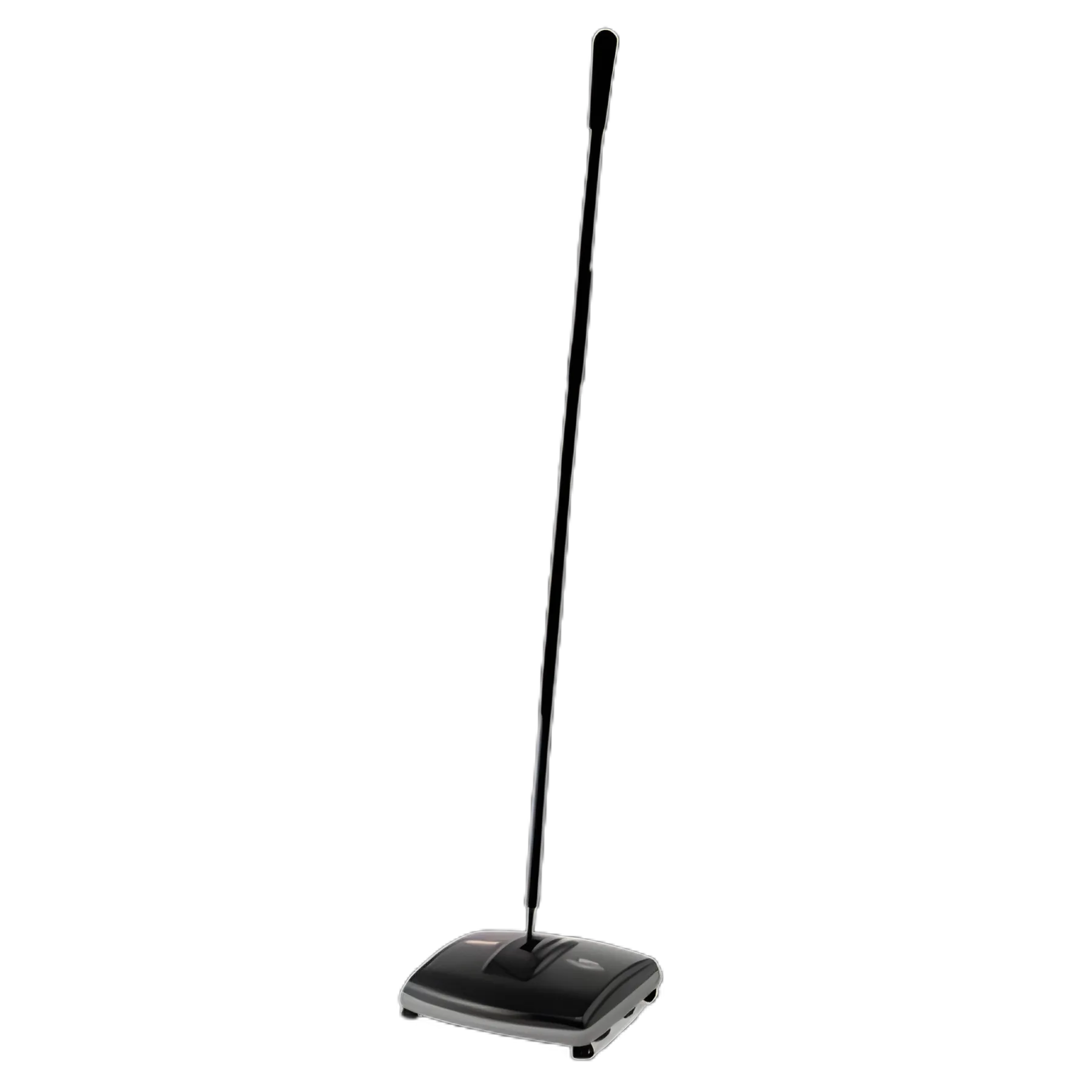 Floor and Carpet Sweeper, 44" Handle, Black/Gray