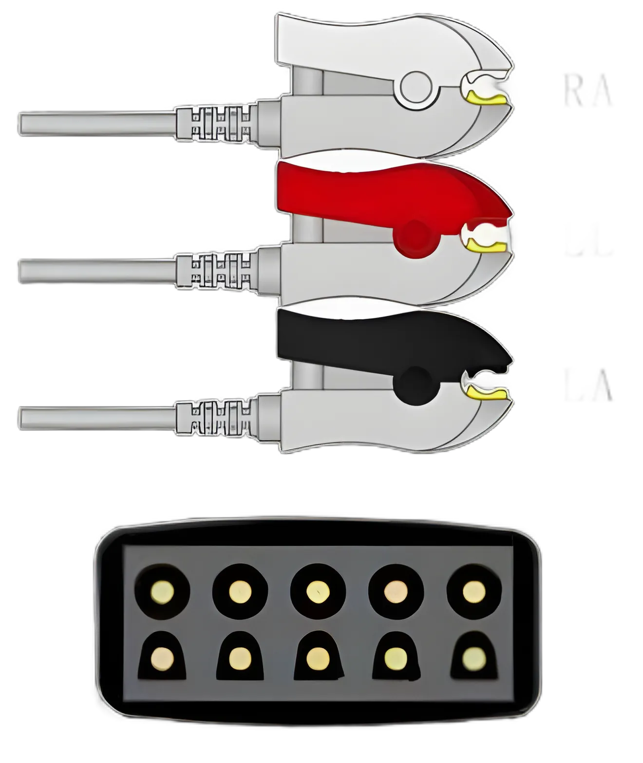 ECG Leadset Sage Services 3 Lead, Grabber, Shielded, 0.9m - L02-03-29P