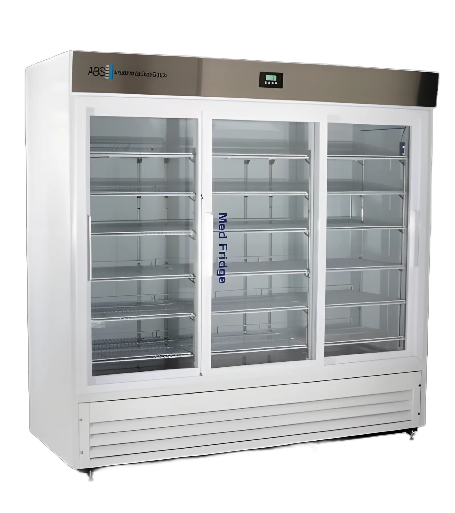 ABS® 69 cu.ft. Pharmaceutical Refrigerator with 3 Sliding Glass Doors and Cycle Defrost