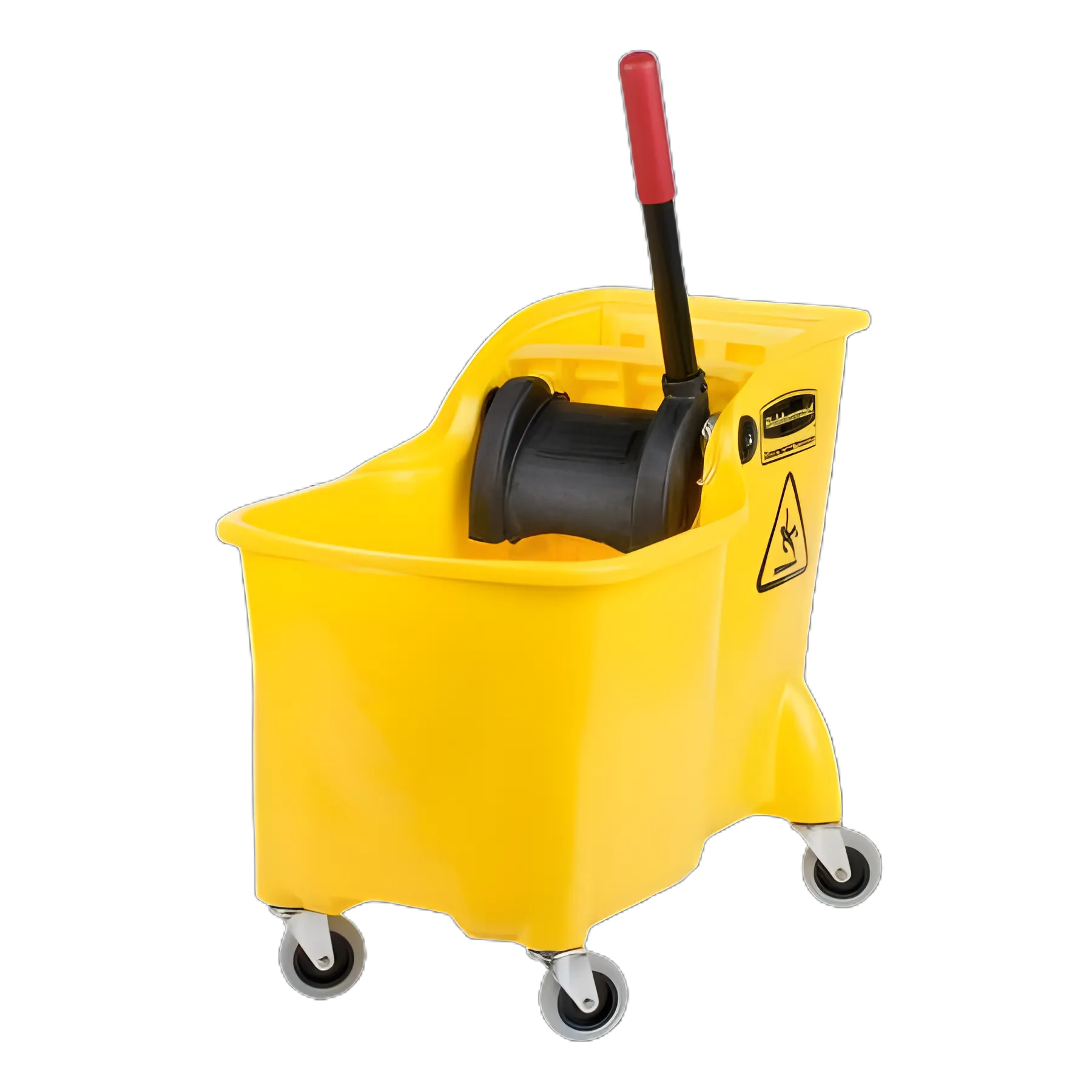 Rubbermaid® Tandem™ 31 Quart Bucket and Wringer - 24 oz. Mop Compatibility for Healthcare Facilities