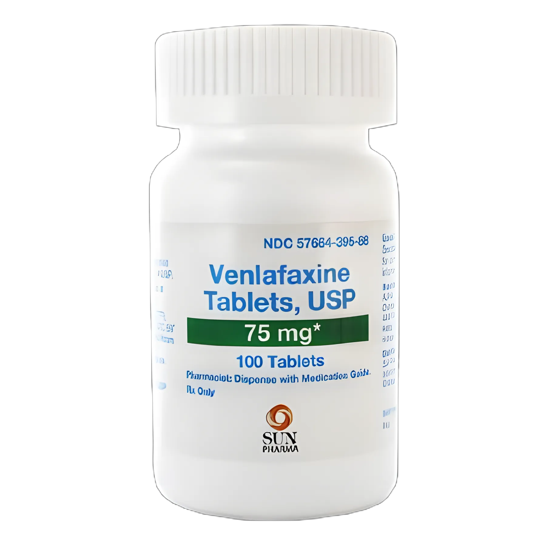Venlafaxine HCl 75 mg Tablet Bottle - 100 Count | Generic Effexor for Depression
