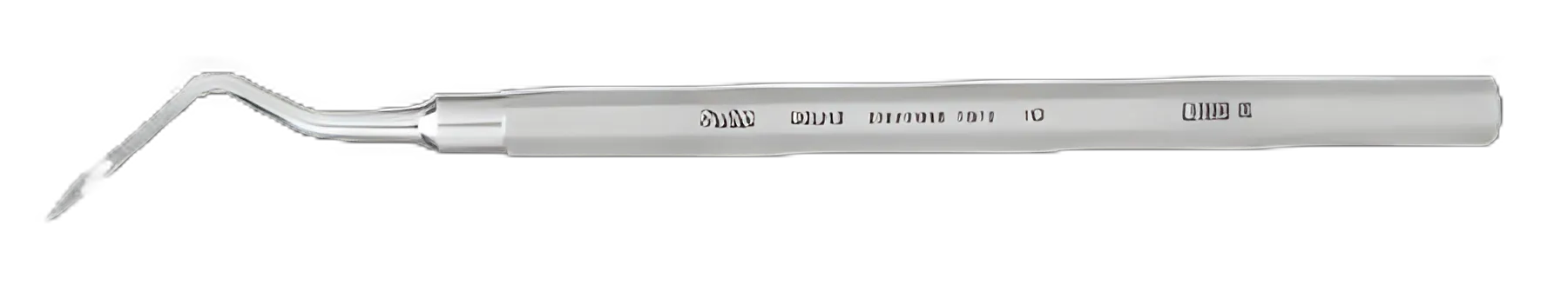Root Tip Pick Miltex® Heidbrink Stainless Steel #3 Delicate Tip Angled Left Approximately 90°
