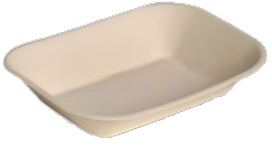 Food Tray Chinet® 7 X 9 Inch Beige Molded Fiber
