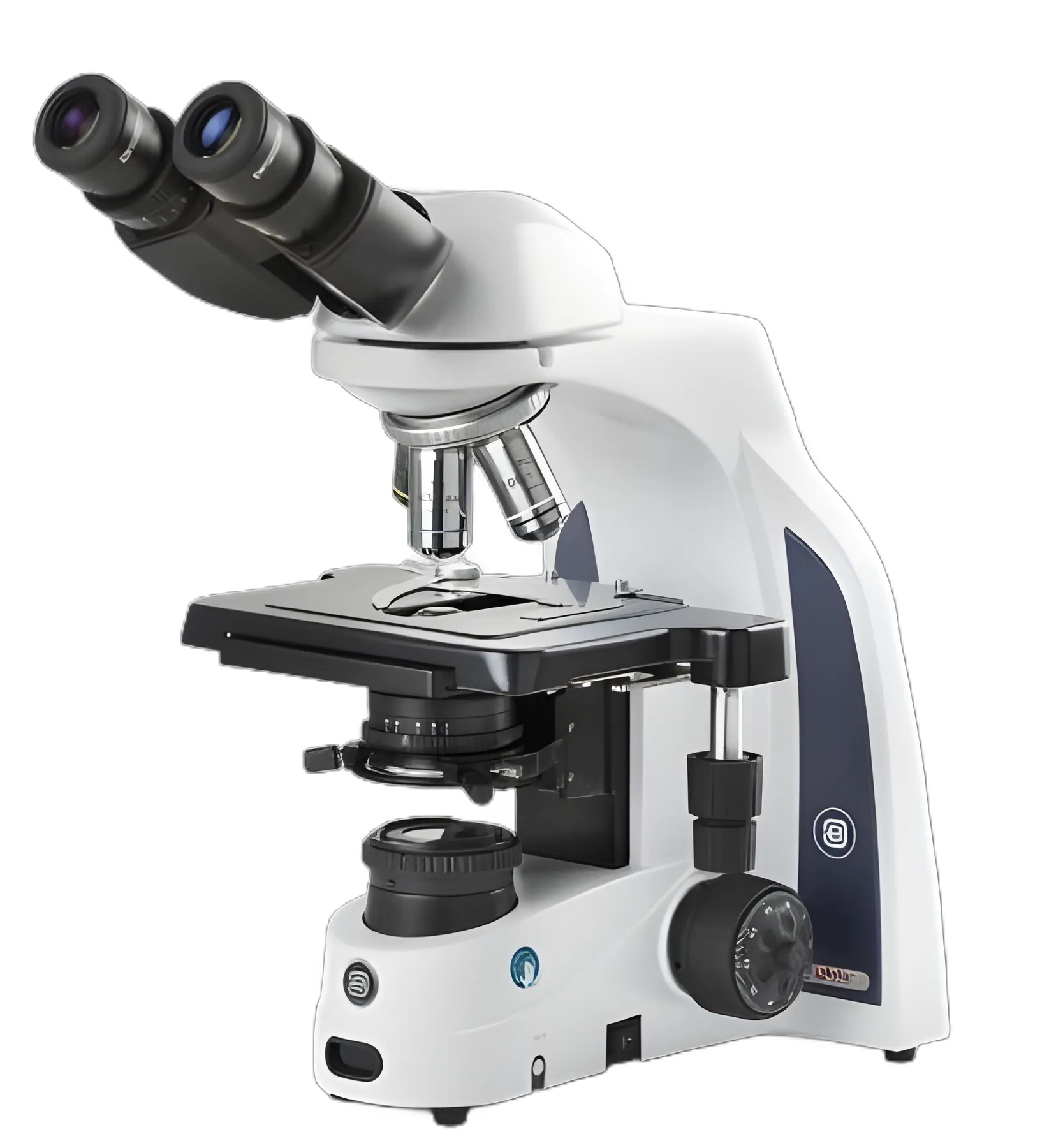 iScope® Compound Microscope Siedentopf Type Binocular Head Plan IOS 2X, 4X, 10X, S40X, S100X Oil Immersion Mechanical Stage with Integrated X-Y Stage
