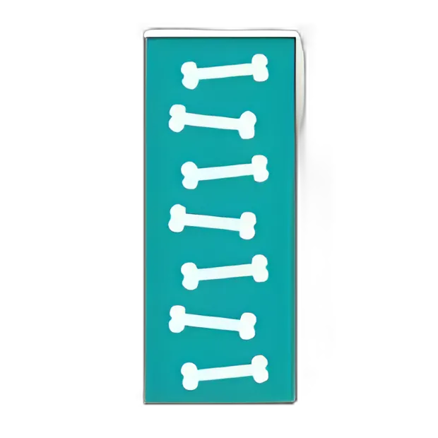 Key Surgical® Instructional Label Tape Bone White / Emerald Vinyl 1/4 Inch