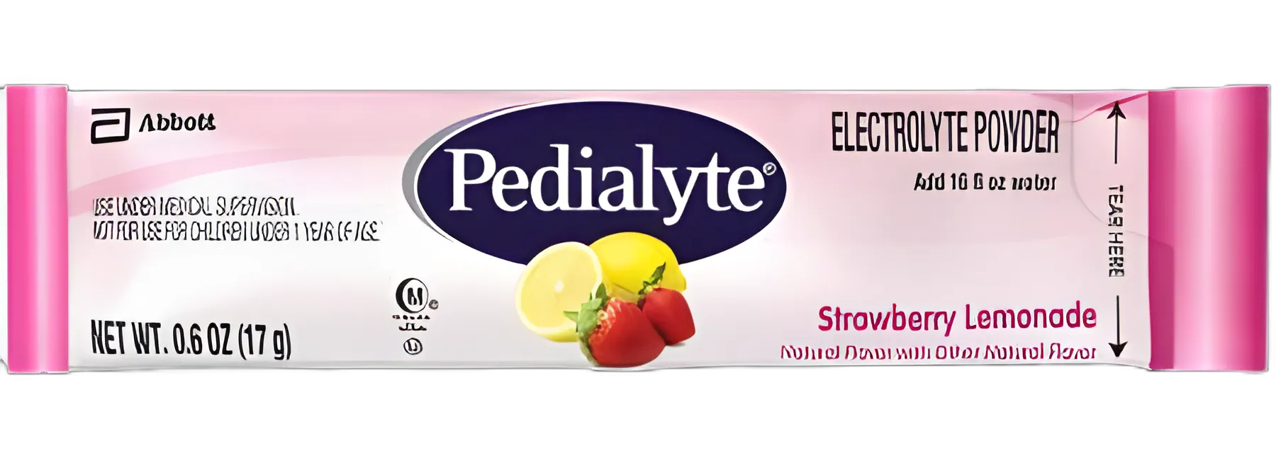 Pedialyte® Powder Packs Strawberry Lemonade - Oral Rehydration Electrolyte Solution, 0.6 oz