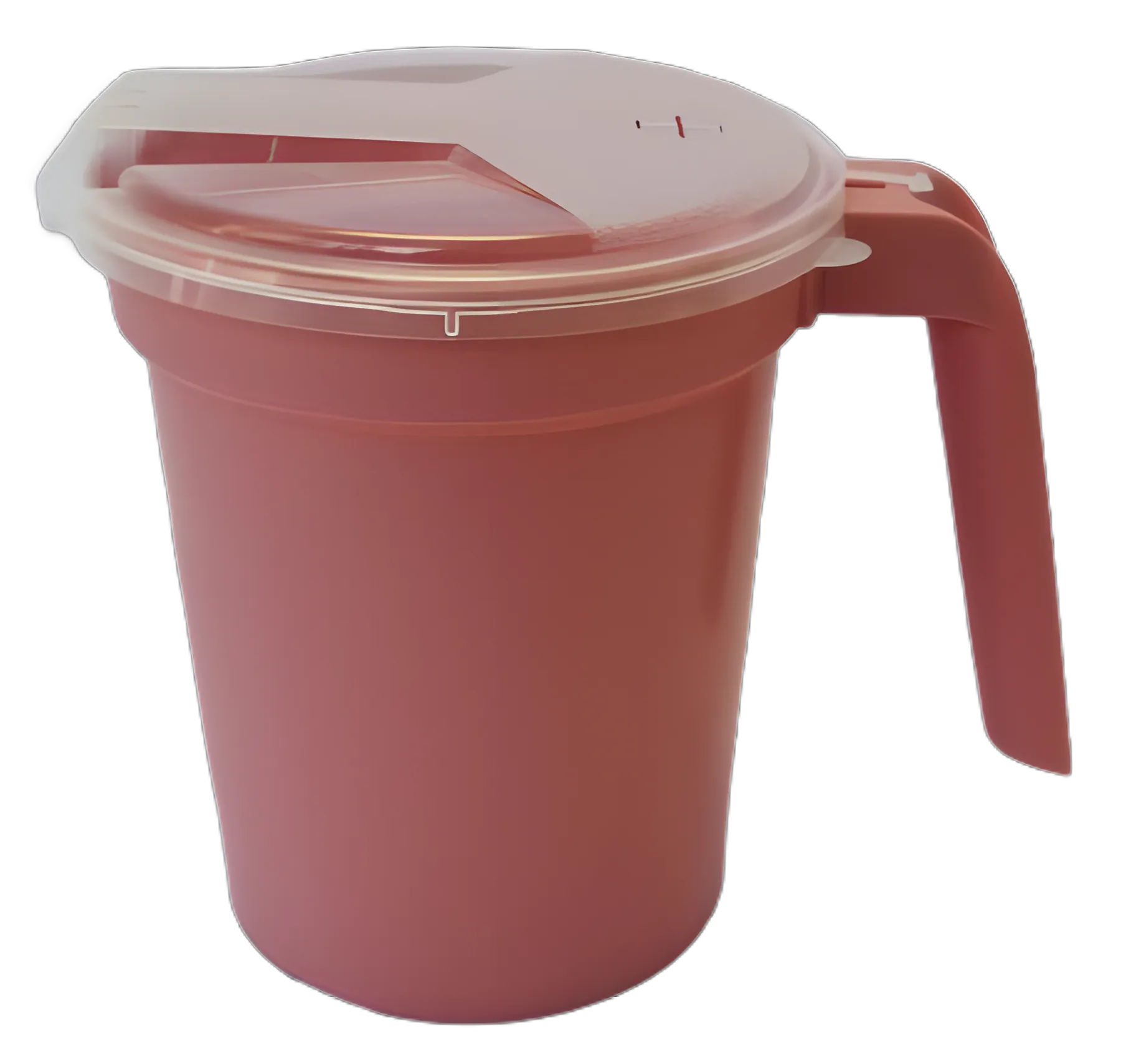 28 oz. Mauve Medical Grade Pitcher with Easy-Pour Handle and Straw Access