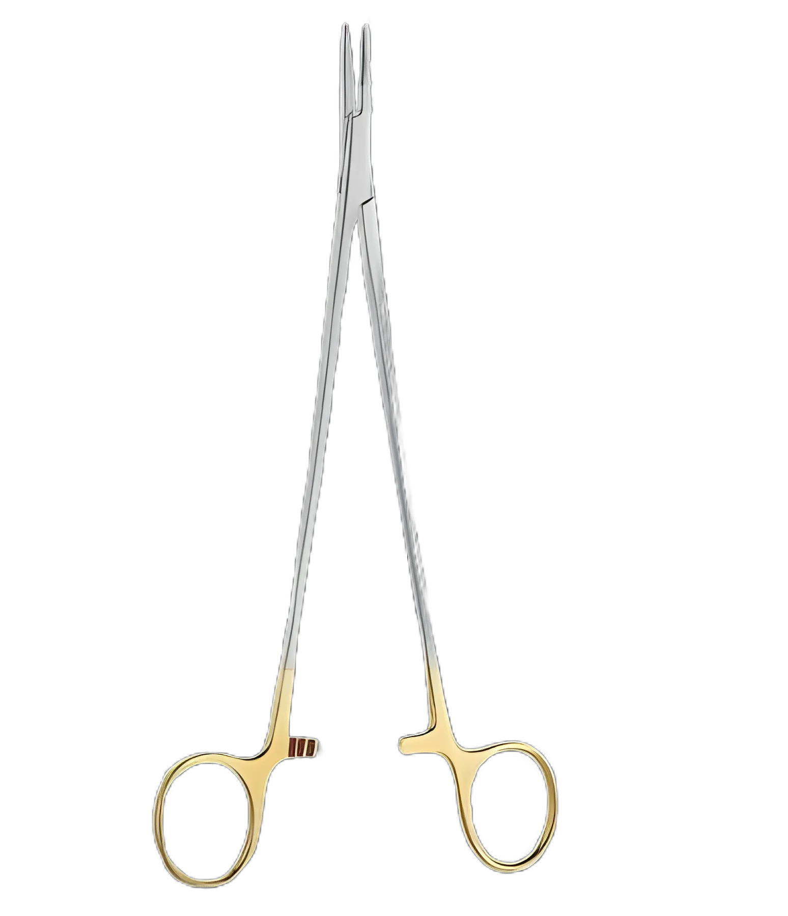 Needle Holder Vital™ 8 Inch Length 3,600 Teeth Per Square Inch Straight Tips Finger Ring Handle