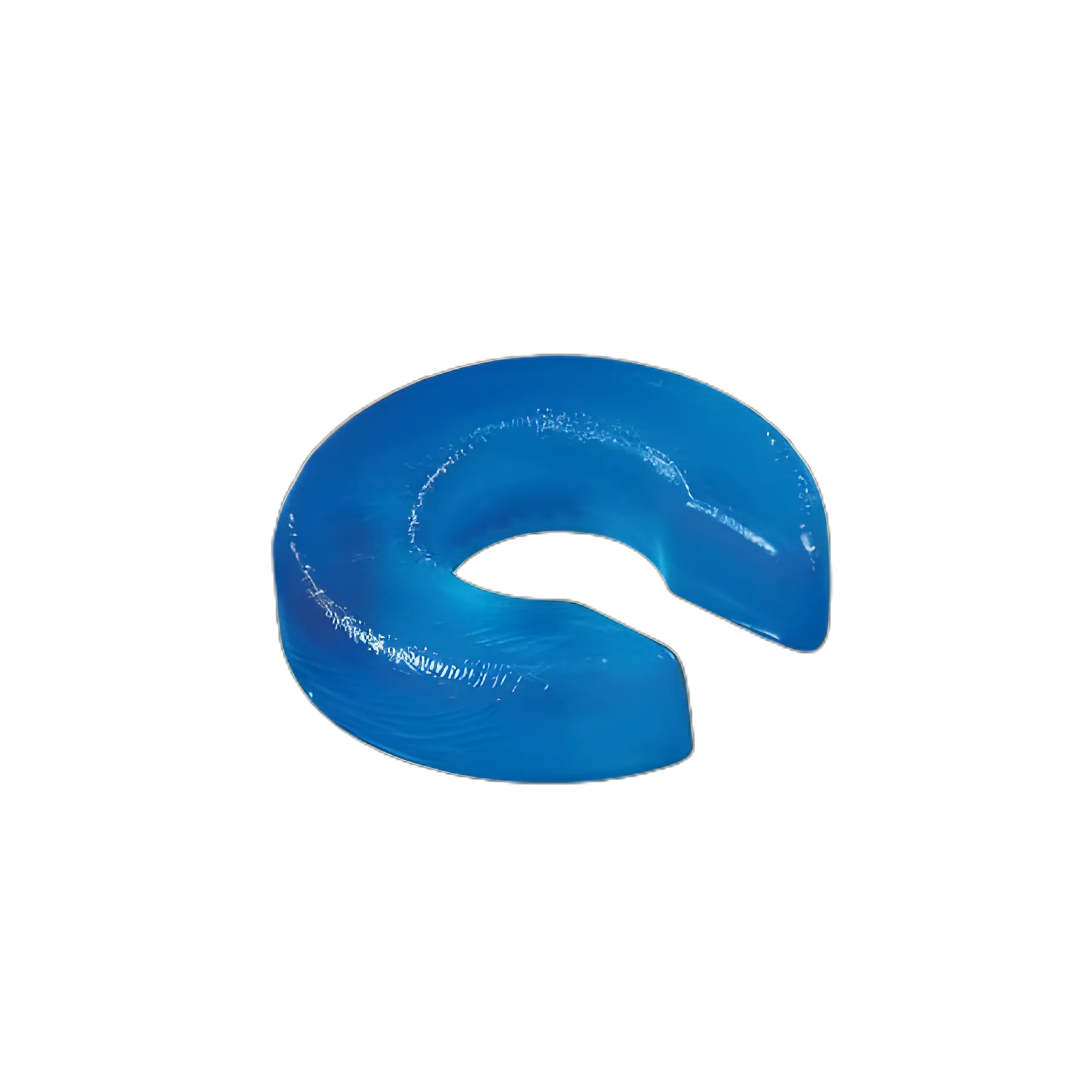 Pediatric Horseshoe Donut Positioner AliMed® AliBlue™ 5-1/2 OD X 2-1/4 ID X 1-1/4 H Inch Gel Freestanding