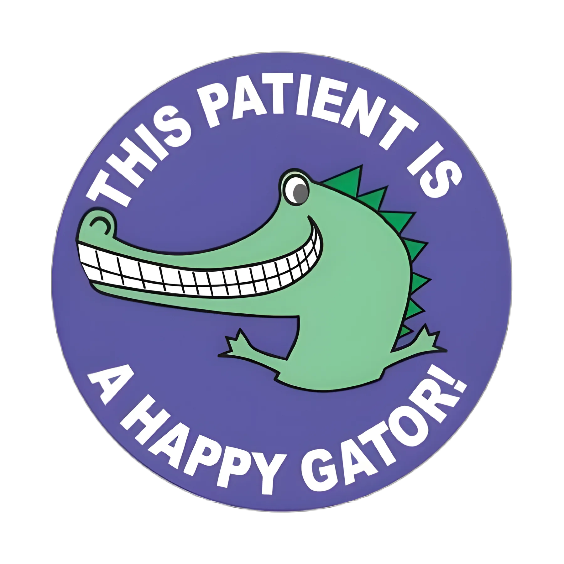 PDC® Happy Gator Pediatric Reward Sticker, 2 Inch - Reduce Child Anxiety at Medical Visits