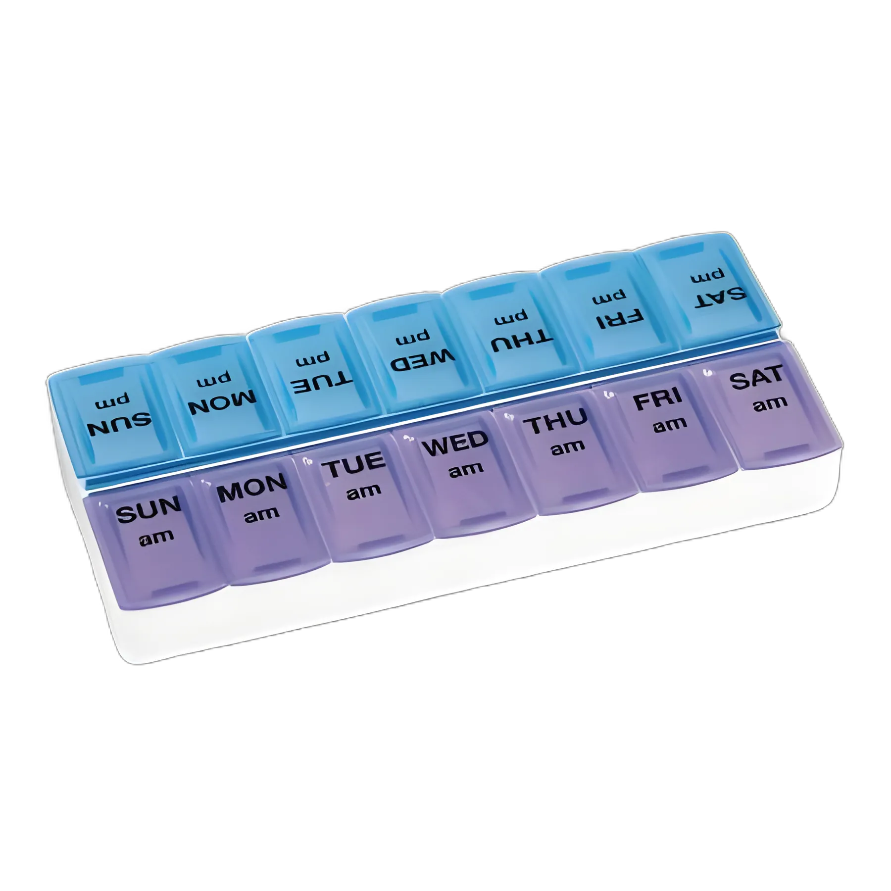 Pill Organizer Apex® Weekly Twice-a-Day Large 7 Day 2 Dose