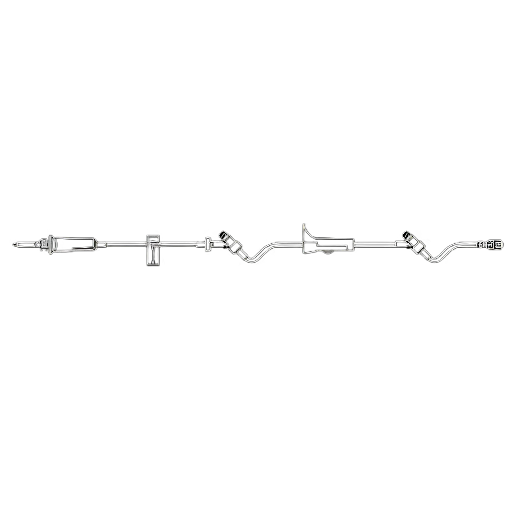 SafeDay™ Gravity Primary IV Administration Set with 2 Ports, 15 Drops/mL Drip Rate, 106 Inch Tubing by B. Braun