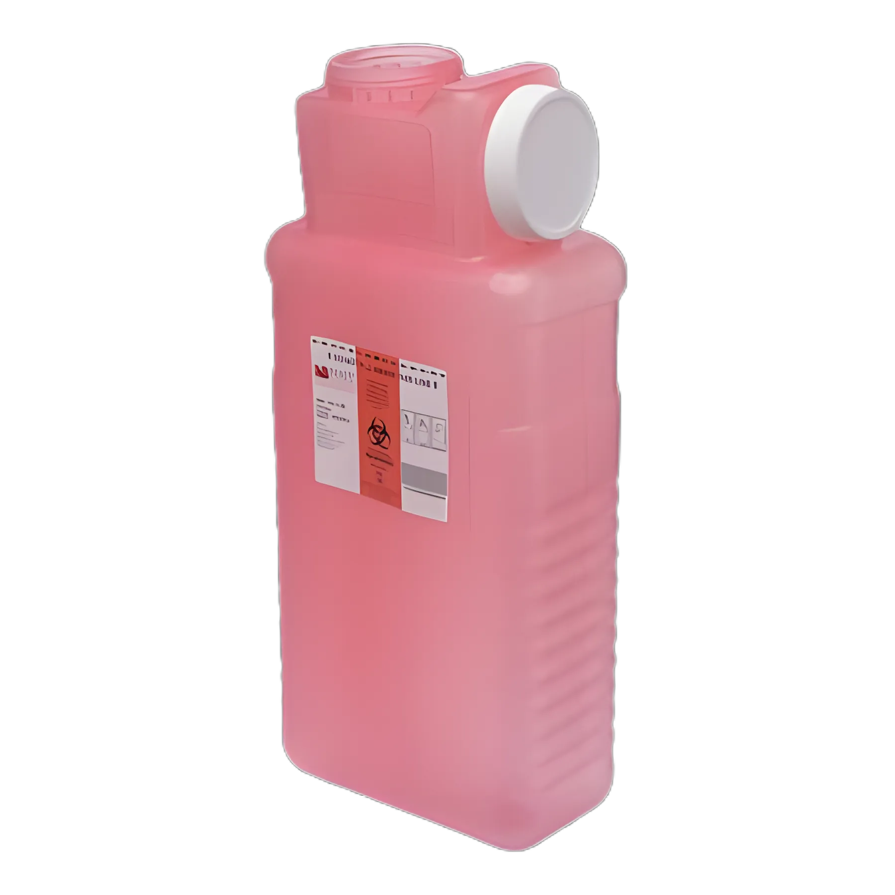 Sharps Container Post™ Translucent Red Base 4.22 L X 8 W X 17.56 H Inch Vertical Entry 2.5 Gallon - 1101-LPR-16