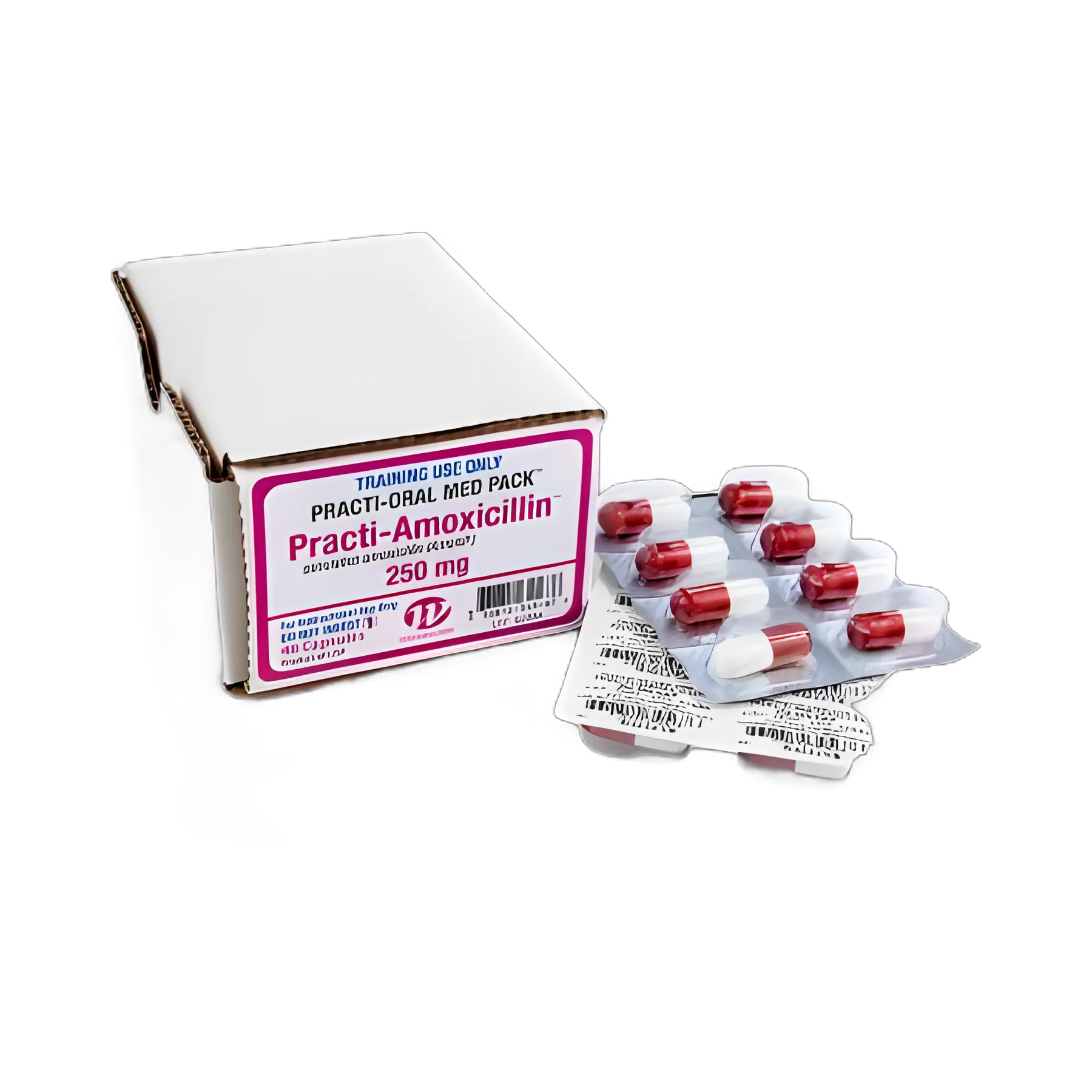 Practi-Amoxicillin Oral Suspension 250mg Simulation for Clinical Training - 48 Units