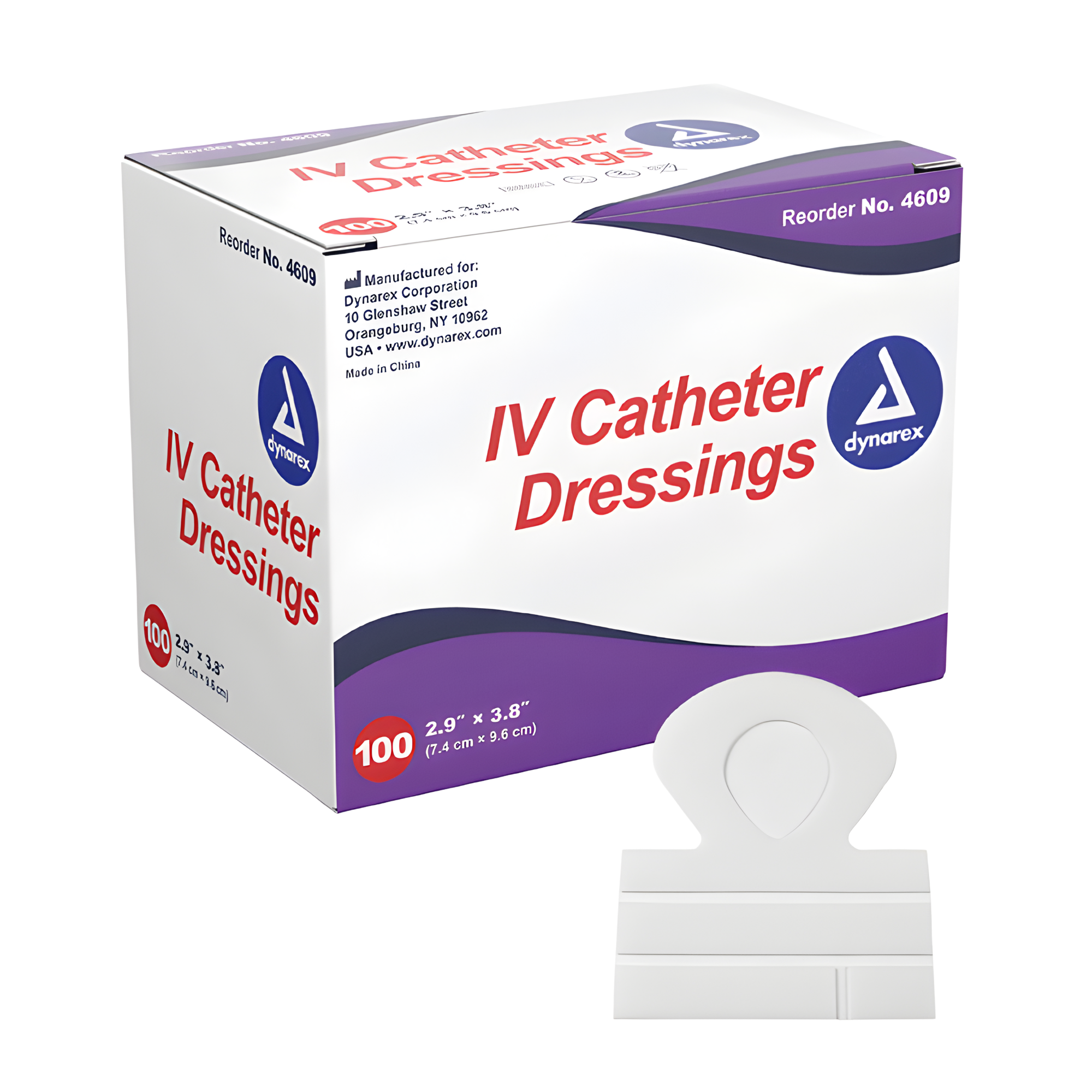 IV Catheter Dressing, Sterile, 2.9" x 3.8"