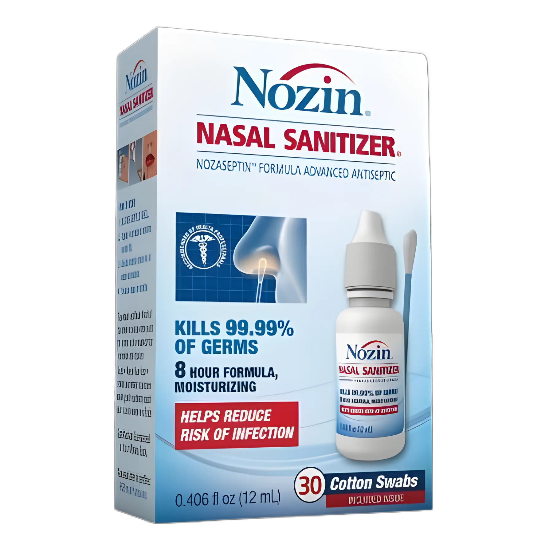 NOZIN® Nasal Sanitizer® Antiseptic Topical Liquid 12 mL - Hospital Tested