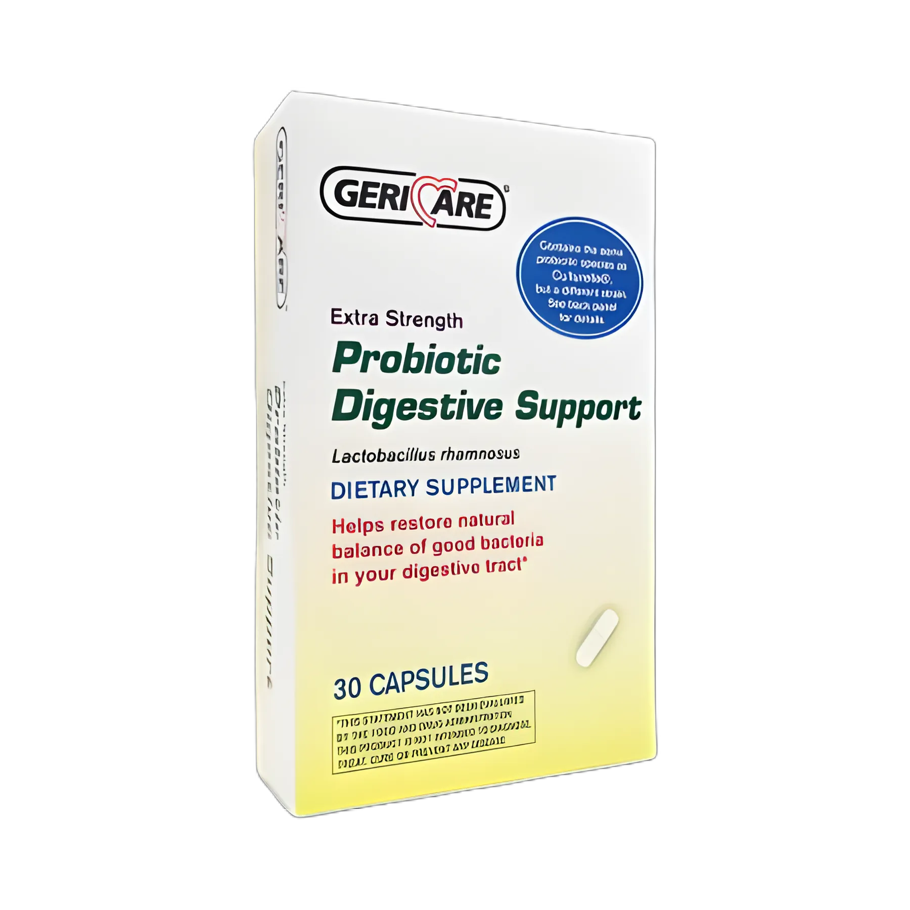 Geri-Care Probiotic Dietary Supplement, 30 Capsules - 200mg for Infant Colic Relief