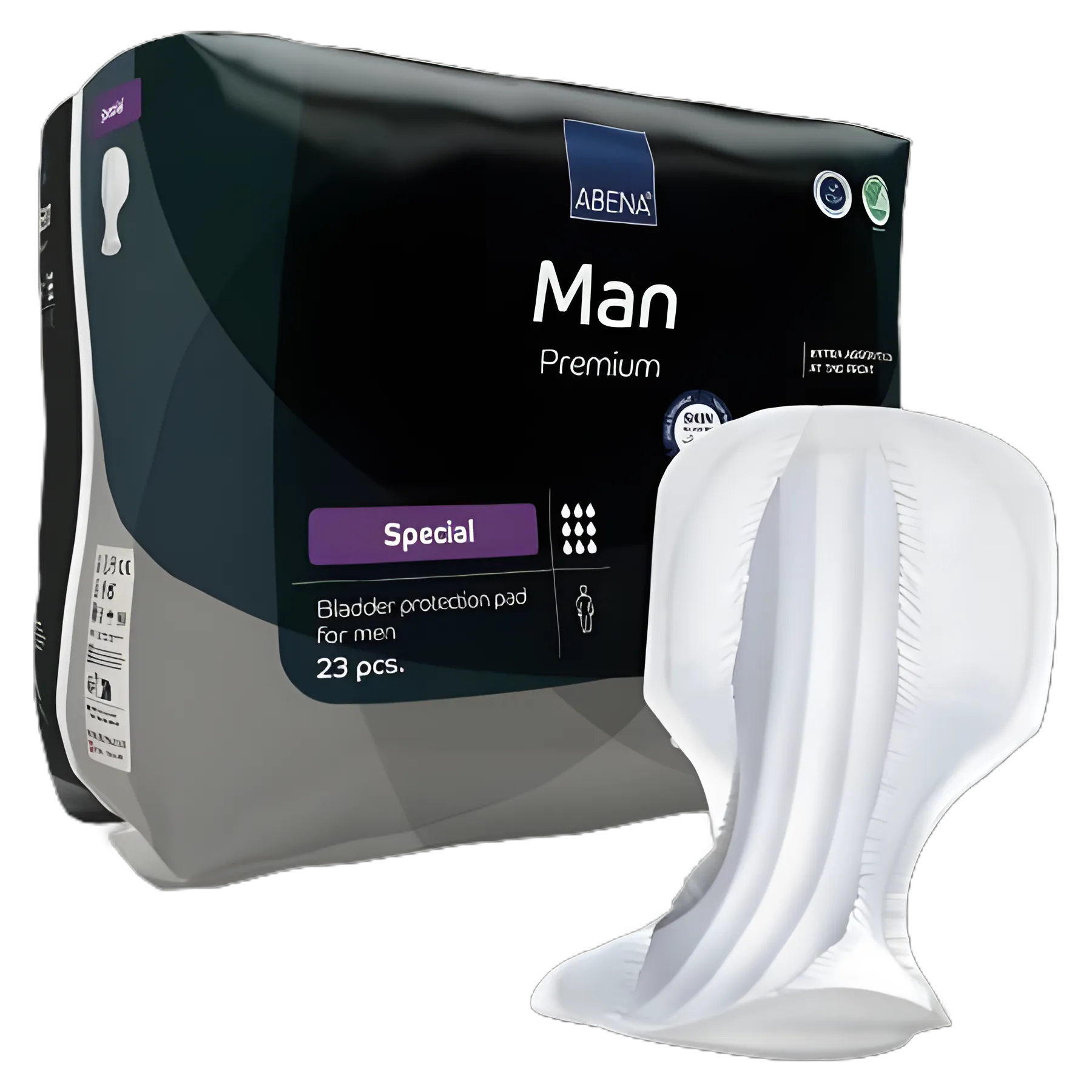 Bladder Control Pad Abena® Premium Man Special 14.5 X 28.7 Inch Heavy Absorbency Fluff / Polymer Core One Size Fits Most