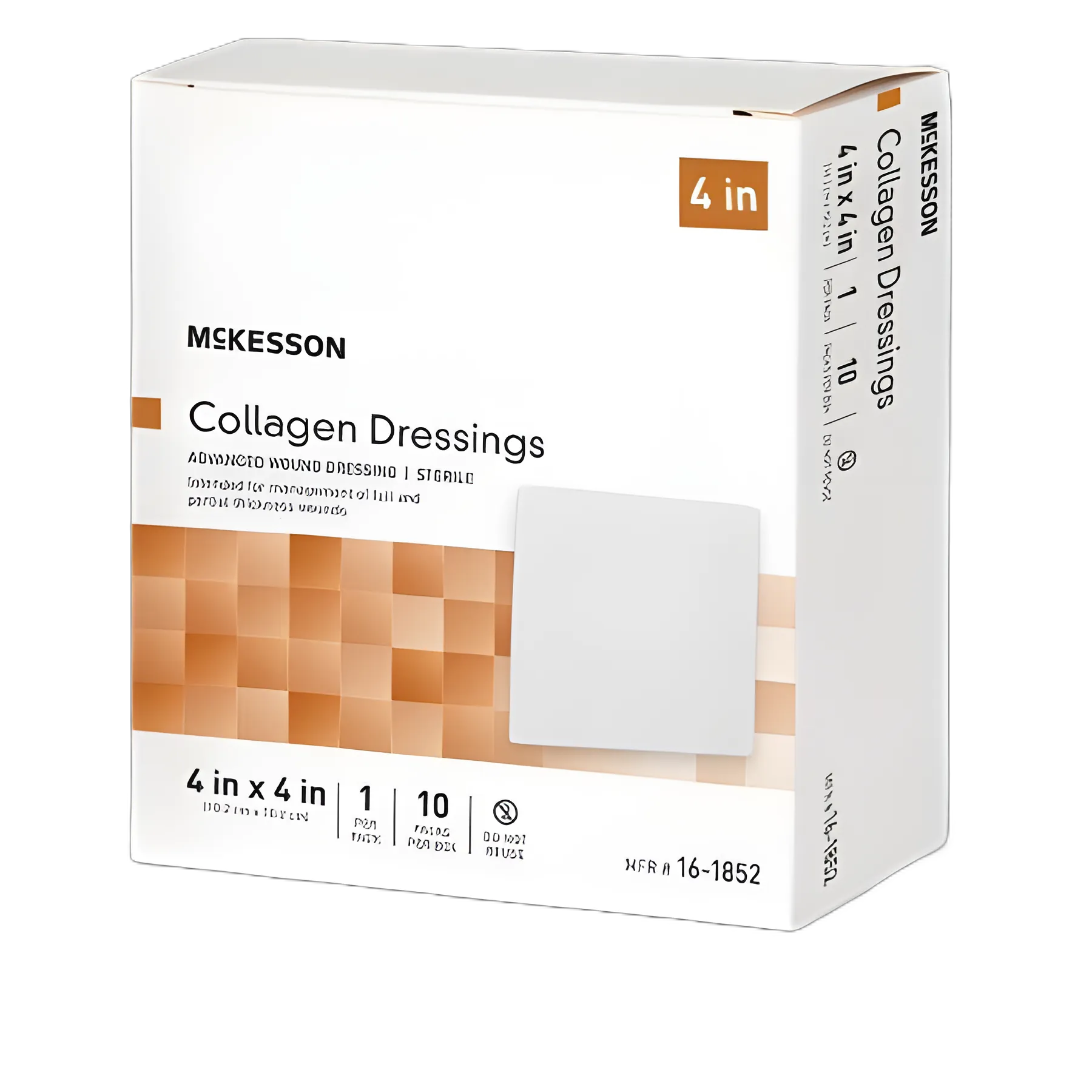 McKesson 4x4 Inch Sterile Collagen Dressing for Advanced Wound Care
