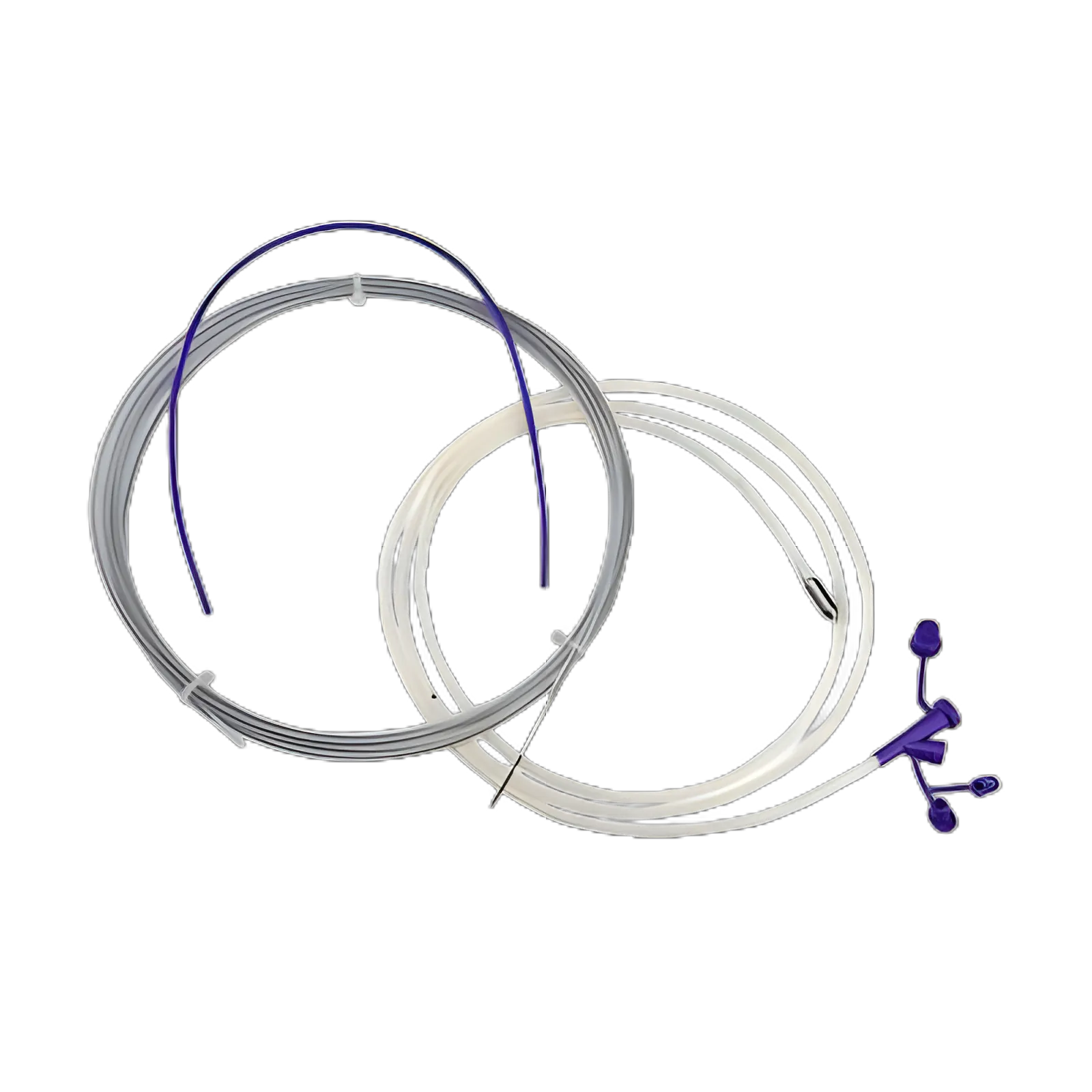 Kangaroo™ 12 Fr. 60 Inch Polyurethane Feeding Tube with Safety Controls and Hydrophilic Lubrication