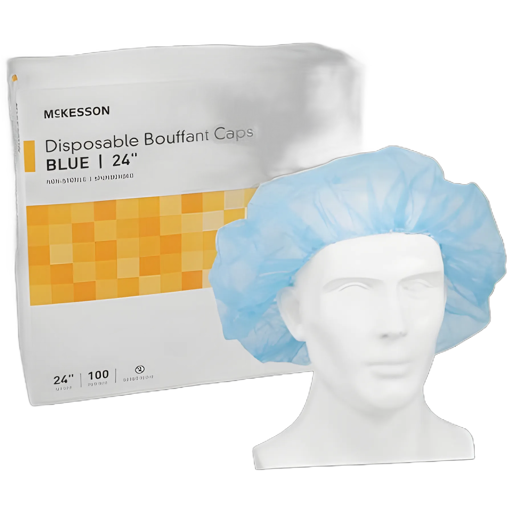 Bouffant Cap McKesson Blue Elastic Closure - 40181100