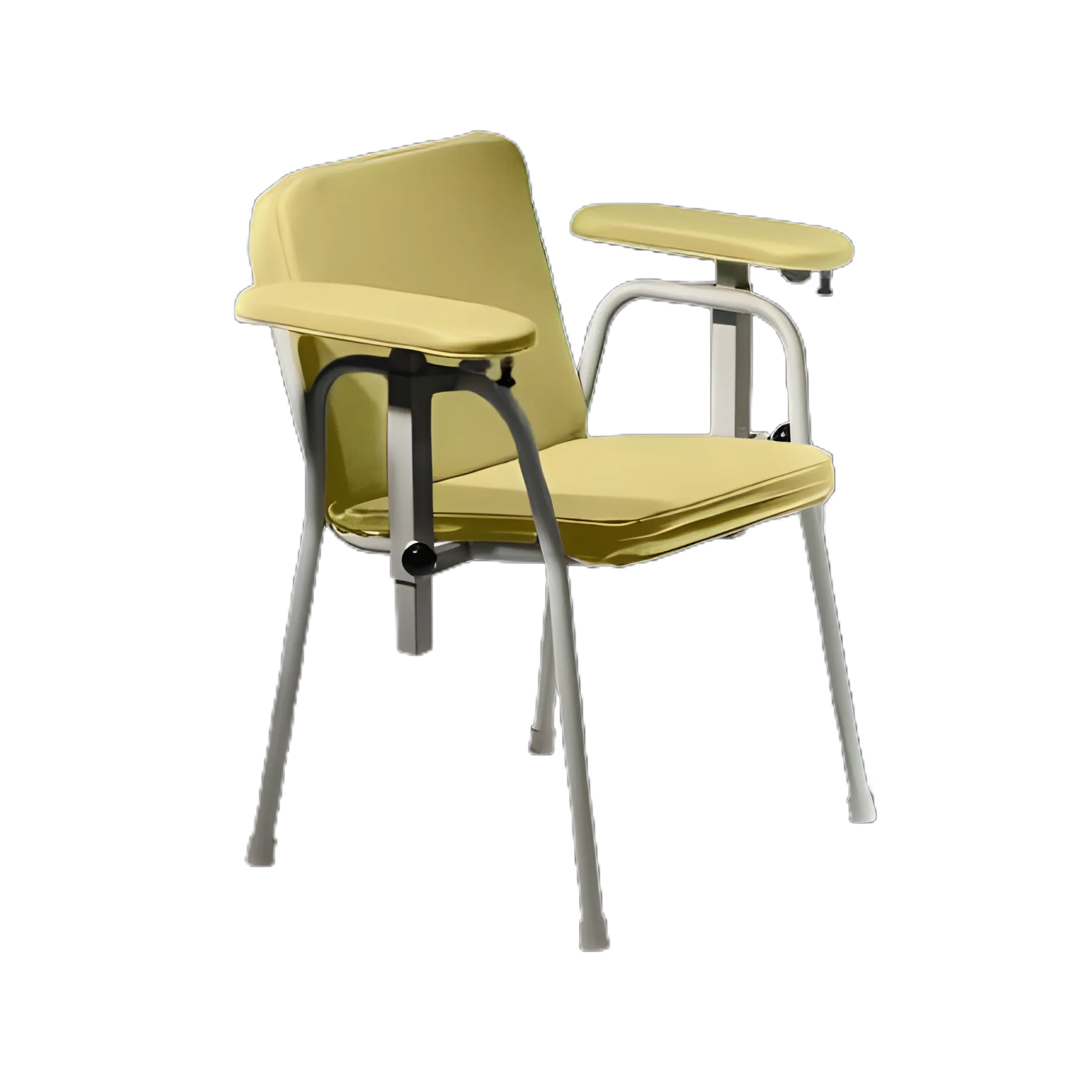 Ritter® 281 Blood Drawing Chair with Double Fixed Armrest in Citrus