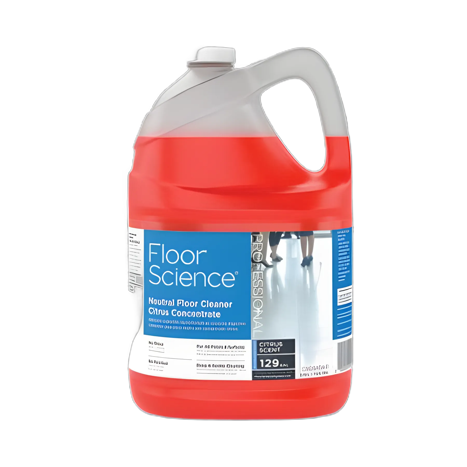 Floor Science Neutral Floor Cleaner Concentrate, Citrus Scent, 1 gal, 4/Carton