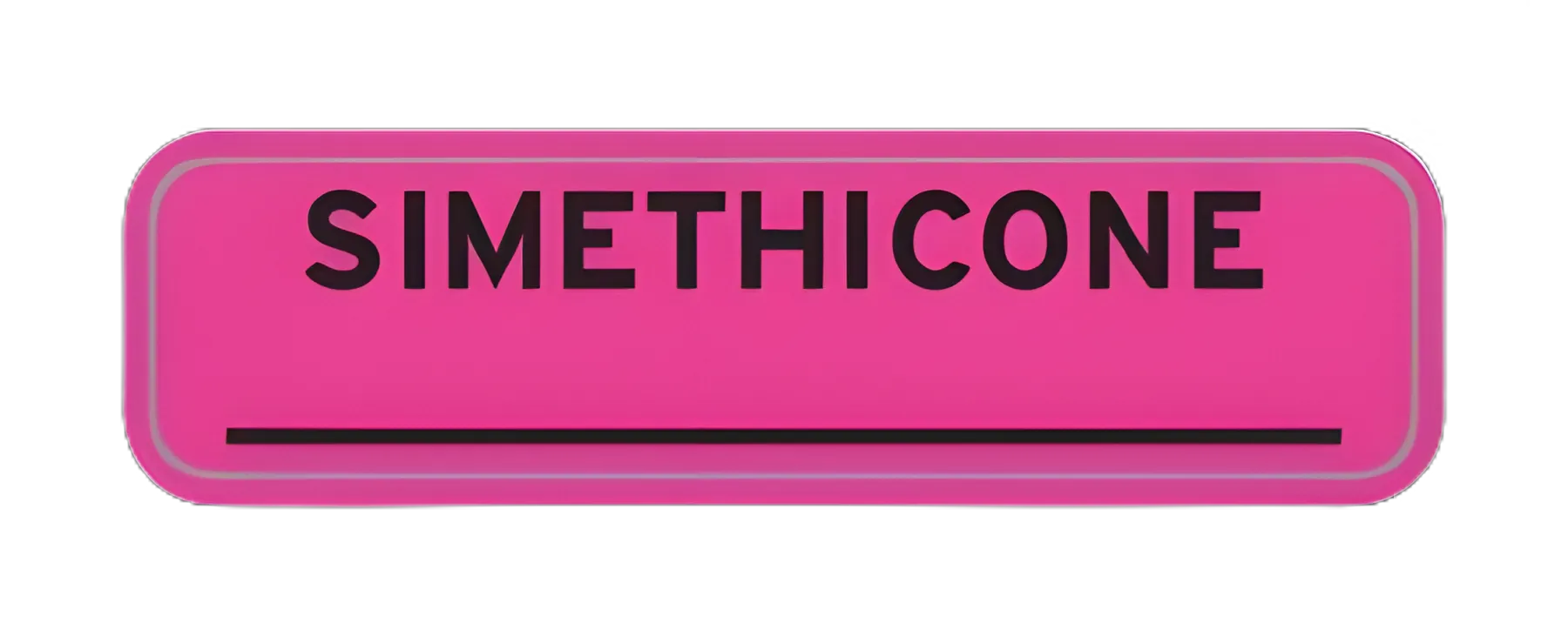 Drug Label UAL™ Anesthesia Label Simethicone Pink 5/16 X 1-1/4 Inch