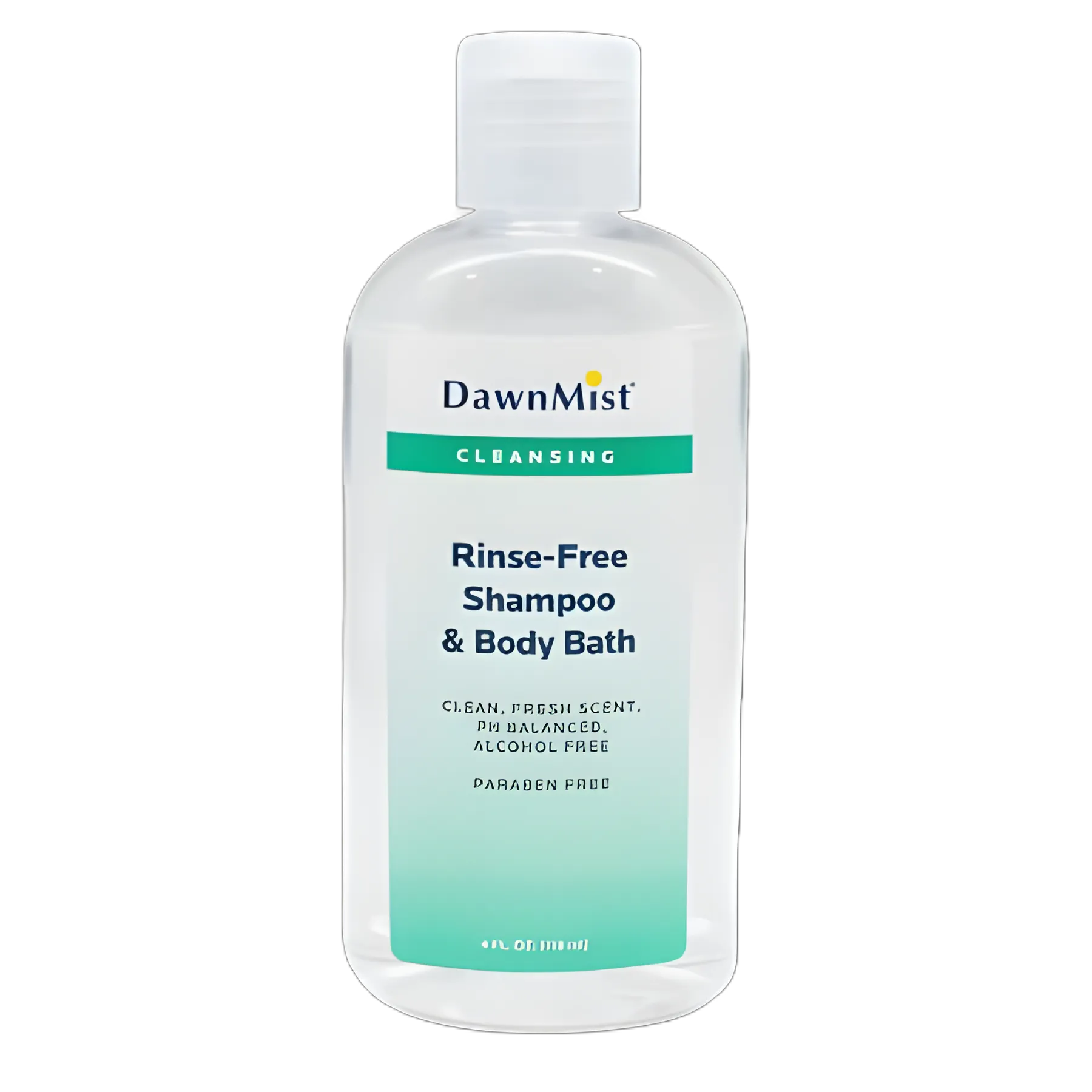 Rinse-Free Shampoo and Body Wash DawnMist® 4 oz. Flip Top Bottle Scented