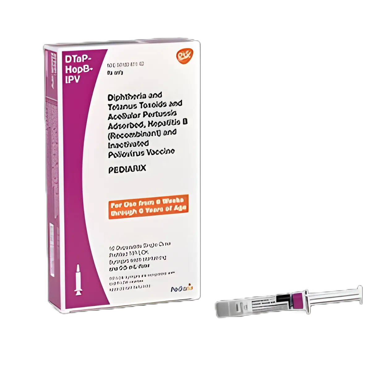 Pediarix® DTaP, Hepatitis B, and Polio Vaccine Indicated for People 6 Weeks Through 6 Years of Age Diphtheria and Tetanus Toxoids and Acellular Pertussis Adsorbed / Hepatitis B (Recombinant) / Inactivated Poliovirus Vaccine Injection Prefilled Syringe 0.5 mL