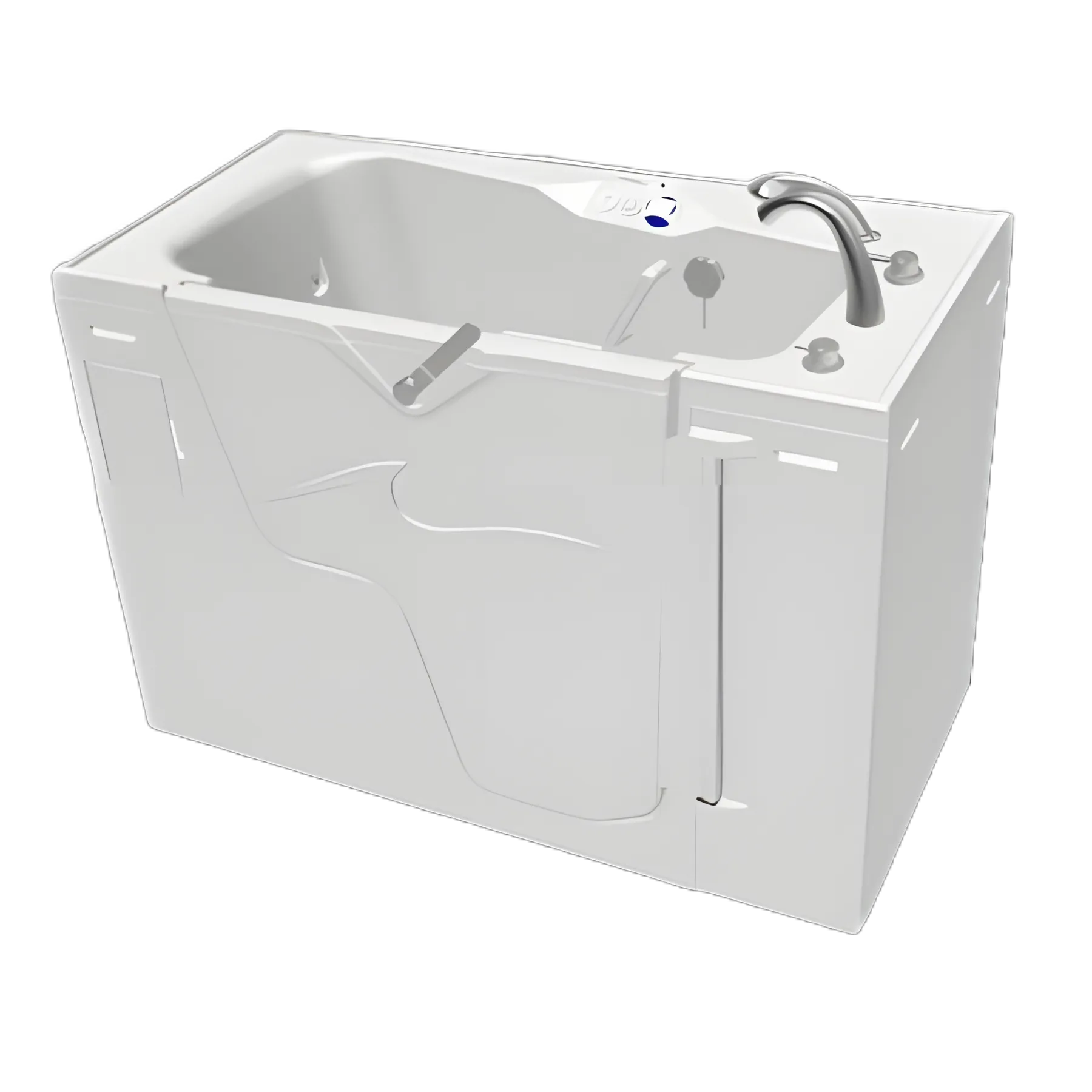 Side Entry Walk-In Whirlpool Tub with Remedy™ Ultraviolet Light Water Purification System and Seat Surface Heater REGEN™ White Gel-Coated Fiberglass - 8100DS