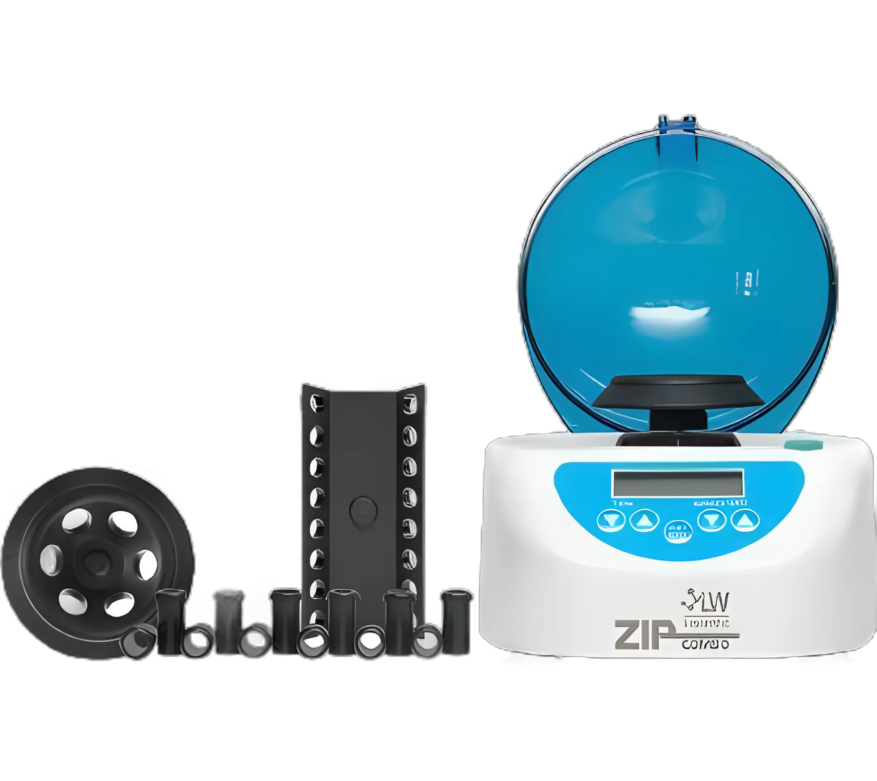 ZipCombo Centrifuge with 6 Place Microtube & 12 Place Microhematocrit Rotor - 12,000 RPM for Laboratory Use