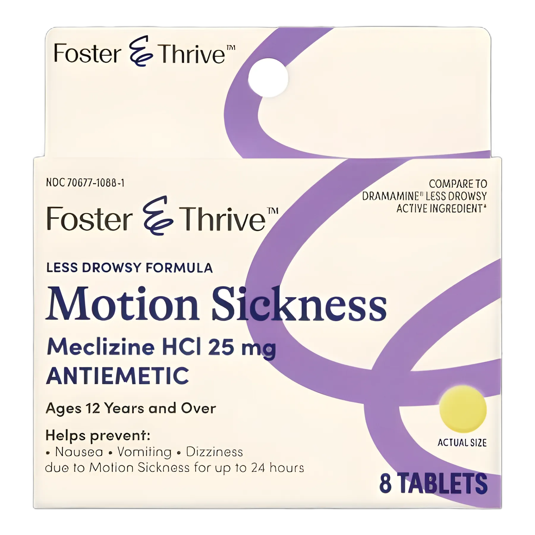Nausea Relief Foster & Thrive™ 25 mg Strength Tablet 8 per Box