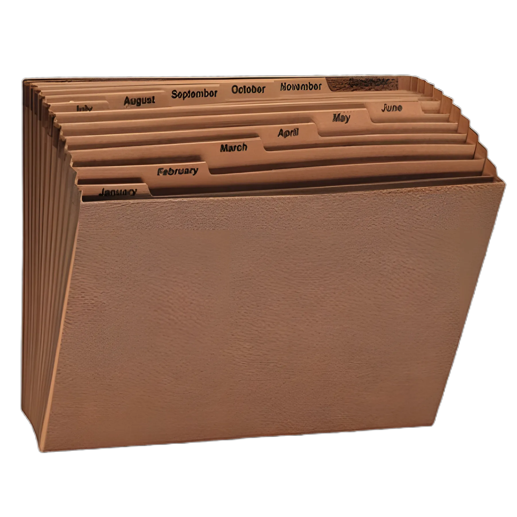 Expanding Files, 12 Sections, 1/12-Cut Tabs, Letter Size, Redrope