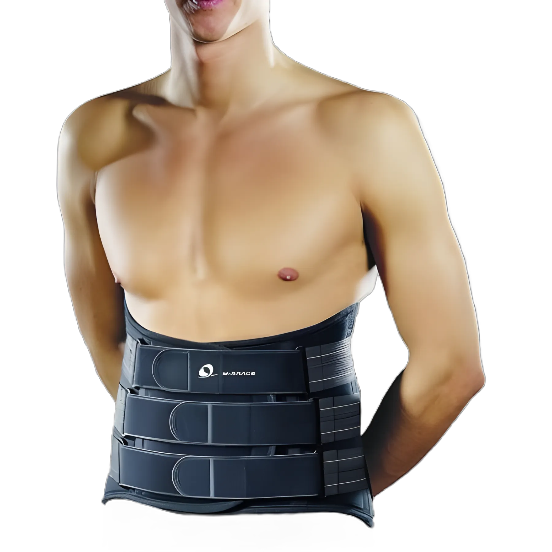 Back Brace M-Brace #574 M-Spine LSO Large Hook and Loop Closure 33-1/2 to 43-1/2 Inch Pelvic Circumference 13 Inch Back Height to 8 Inch Front Height Adult