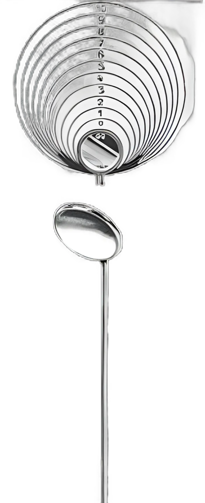 Laryngeal Mirror HerMann Medizintechnik Size 1 / 12 mm With Handle