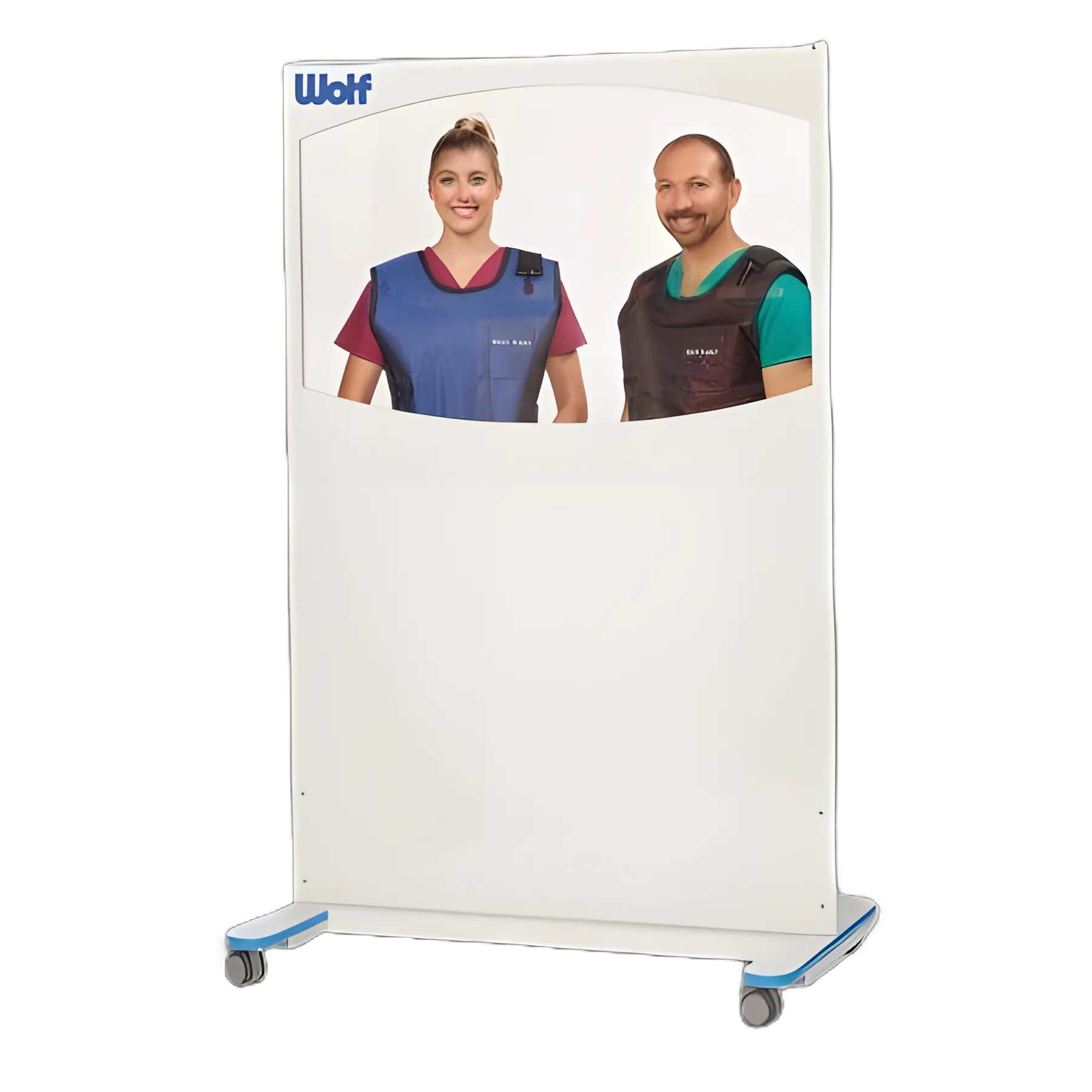 Mobile X-Ray Shield Clear-Pb for Radiology - 25 X 49 X 75 Inch