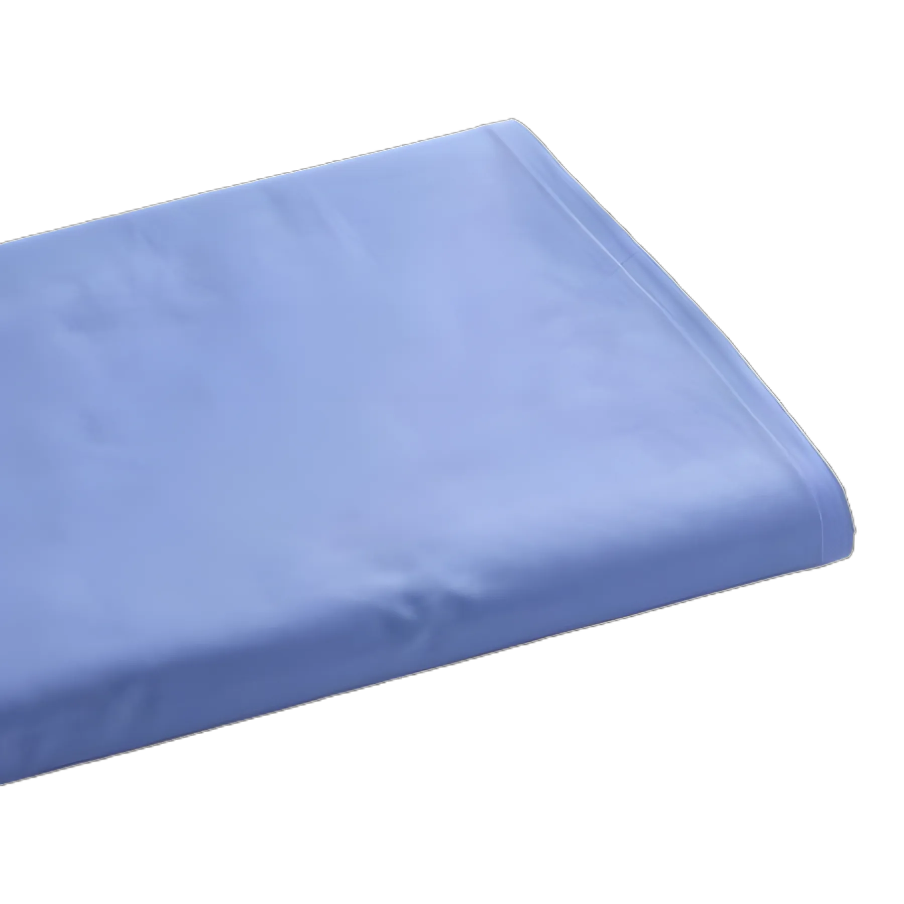 Ceil Blue Reusable Hospital Bed Sheet Flat Sheet 60W X 108L Inch by Standard Textile