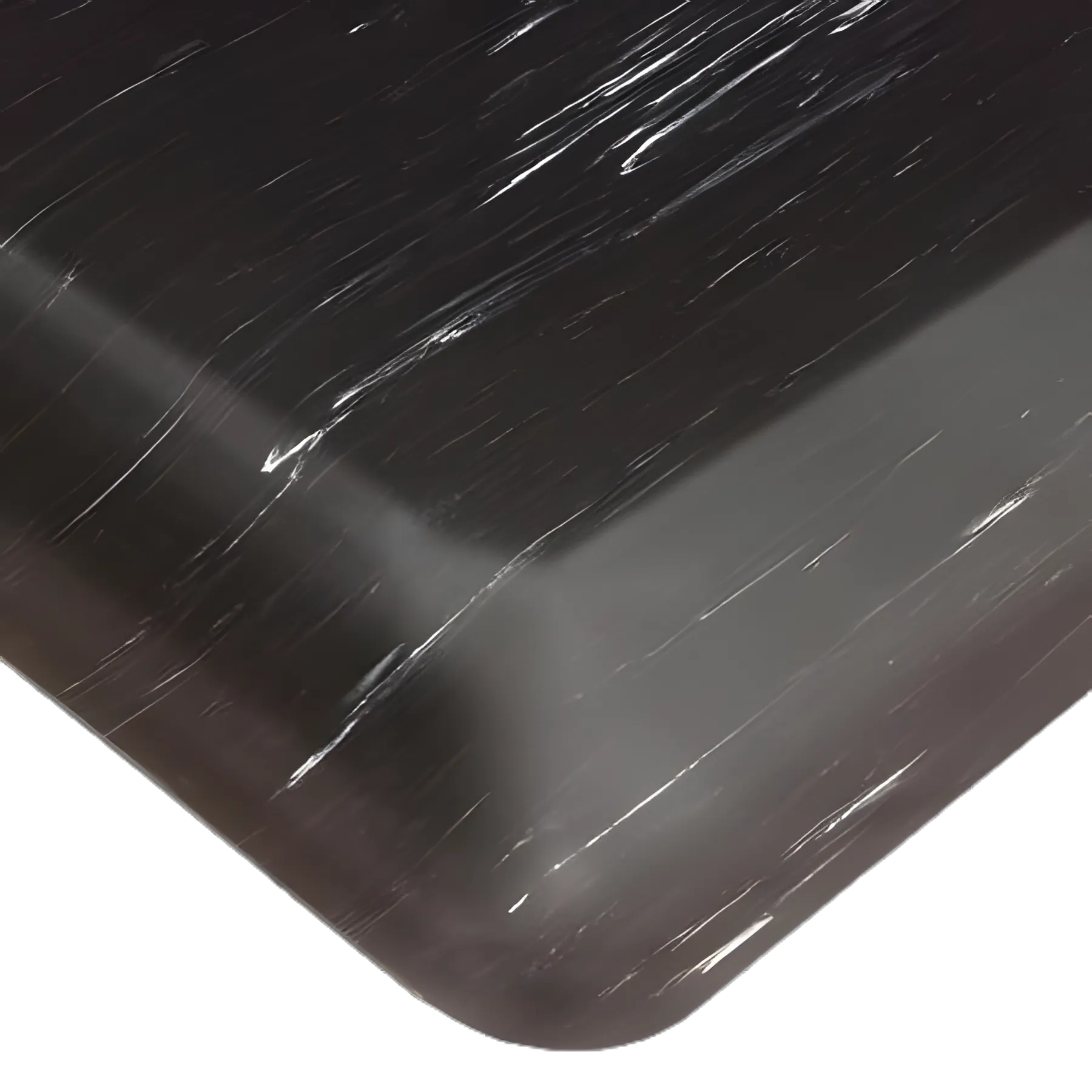 Anti-Fatigue Floor Mat Tile-Top™ AM SpongeCote® 3 X 5 Foot Black PVC / Anti-Microbial Nitrile Infused Sponge
