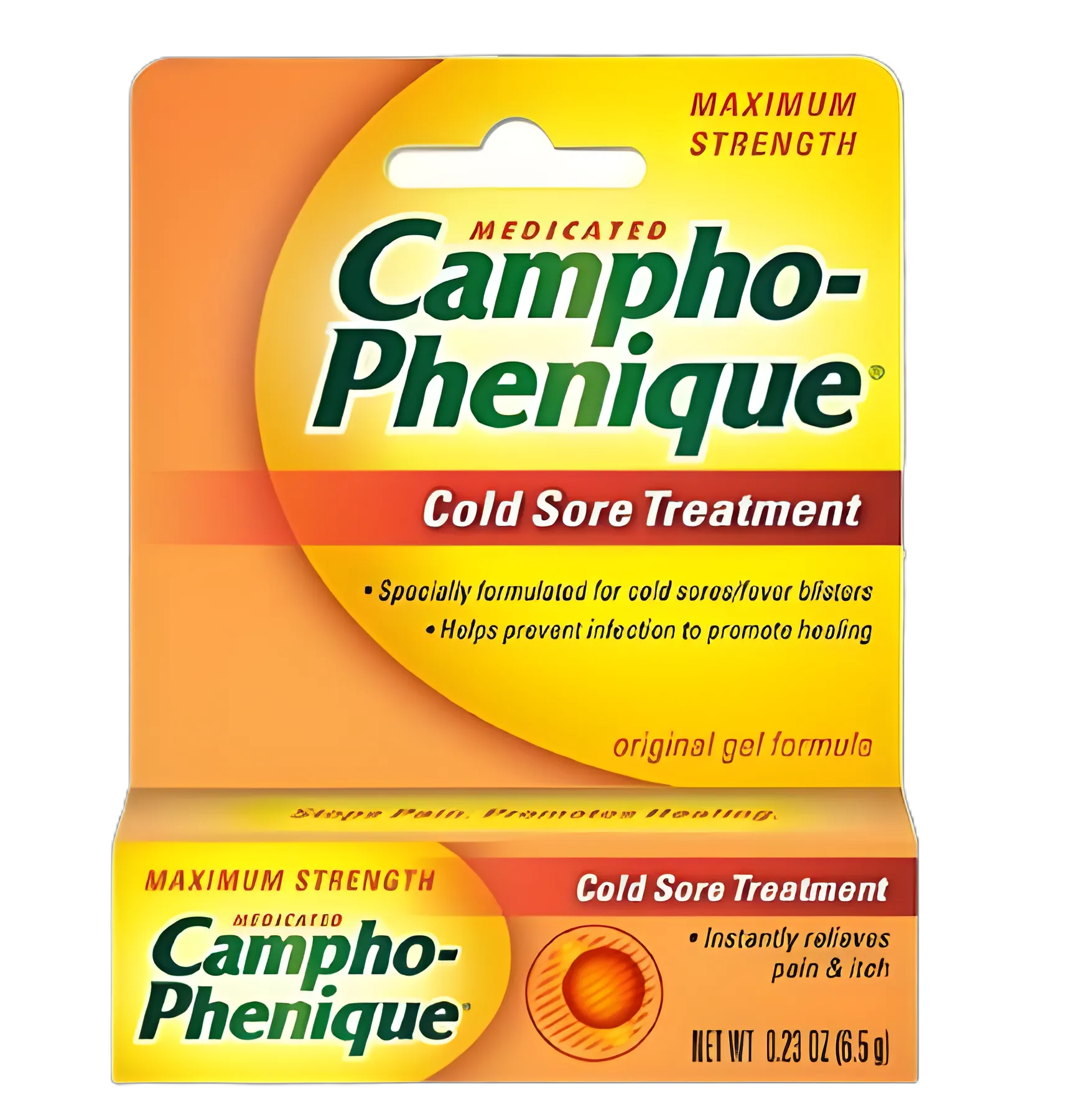 Campho-Phenique Cold Sore Treatment - 10.8% Camphor / 4.7% Phenol Topical Gel 0.23 oz
