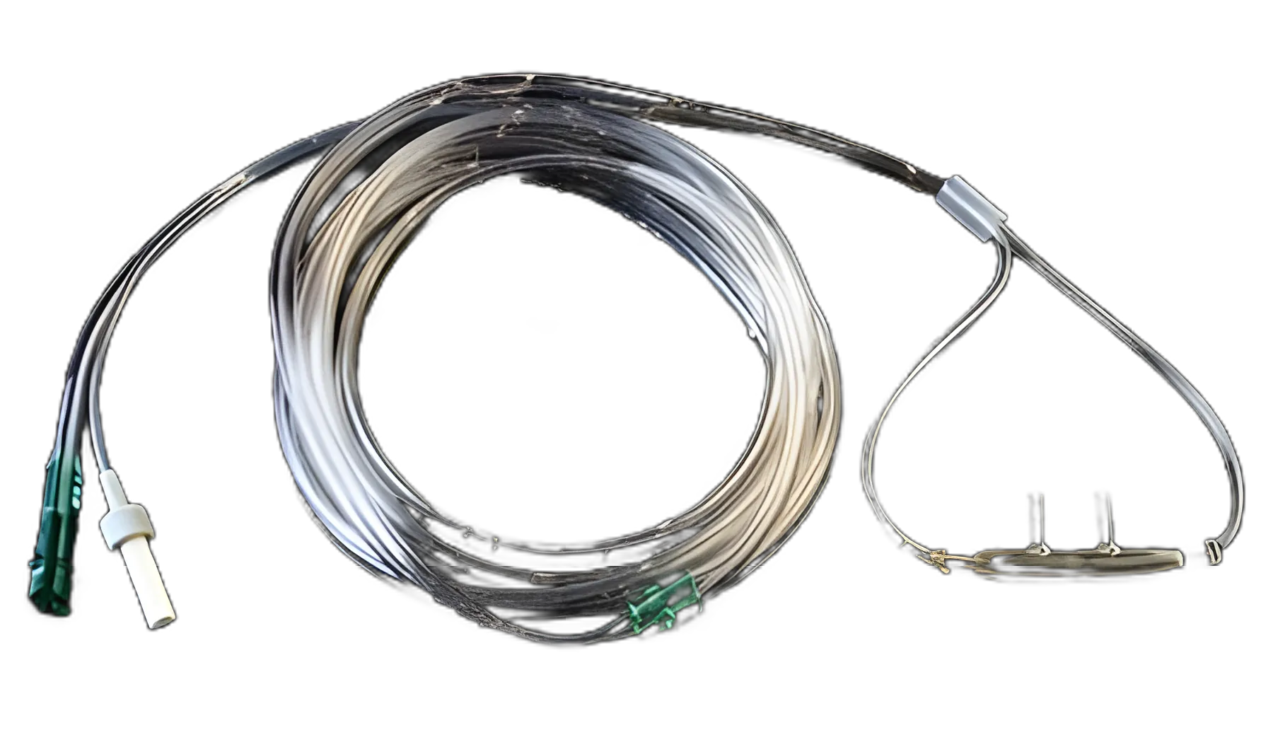 ETCO2 Nasal Sampling Cannula with O2 Delivery With Oxygen Delivery Universal Straight Prong / NonFlared Tip