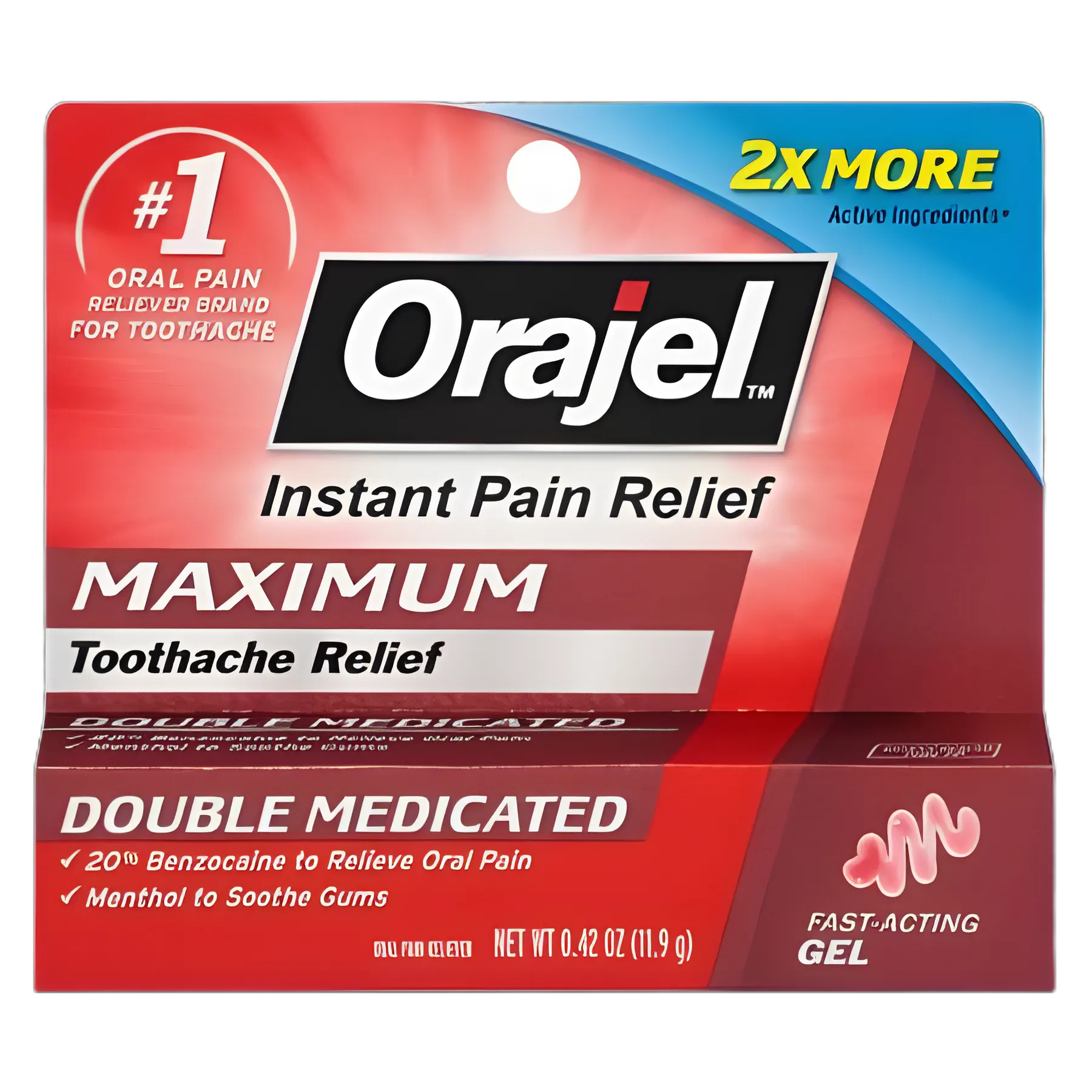 Oral Pain Relief Orajel® 20% Strength Benzocaine Oral Gel 0.42 oz.