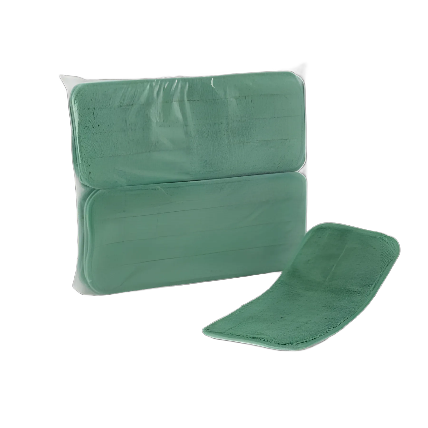 Wet Mop Pad Bound Edge Green Polyester / Polyamide Reusable - M830013G